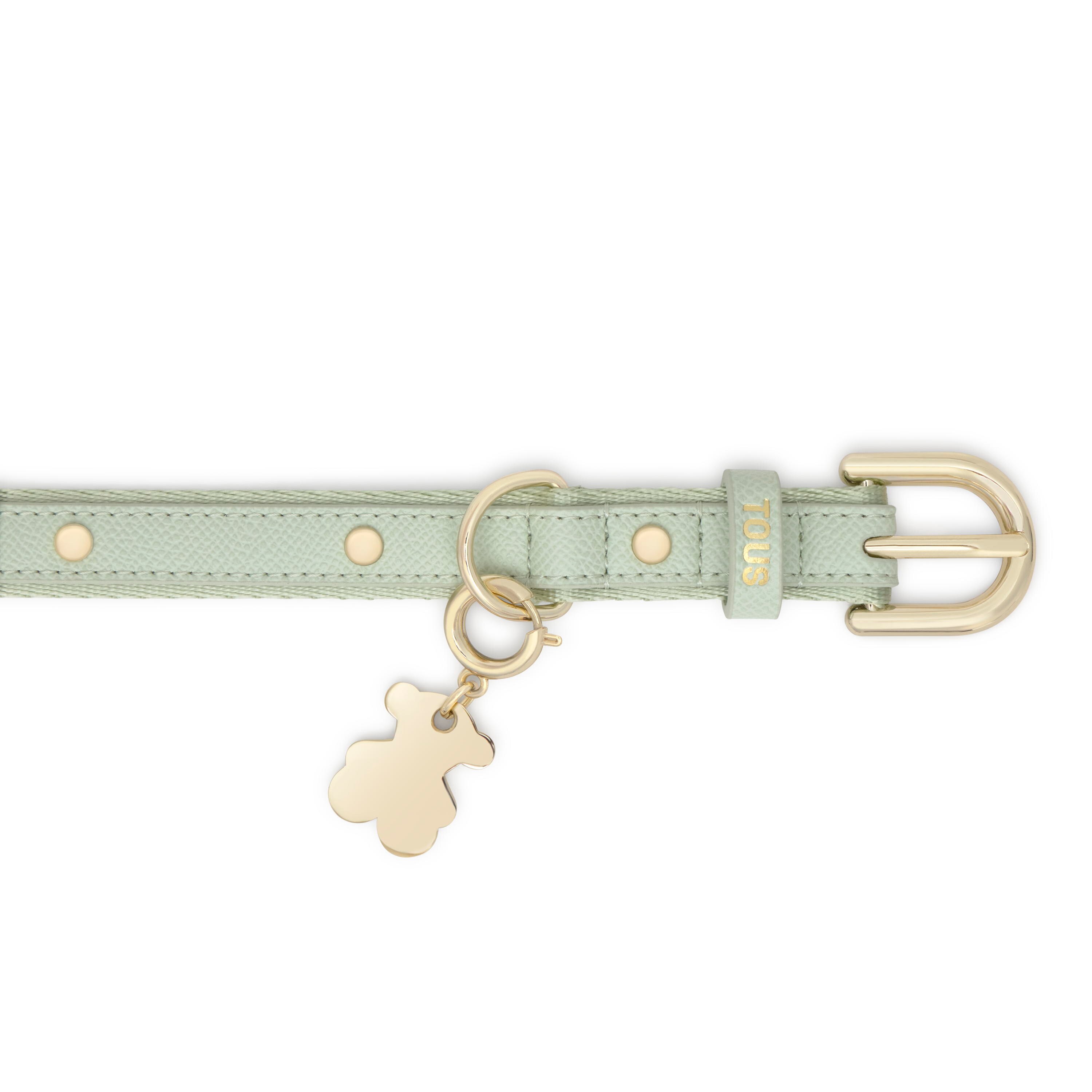 mint green nylon Dog collar TOUS Dogs Jewelry
