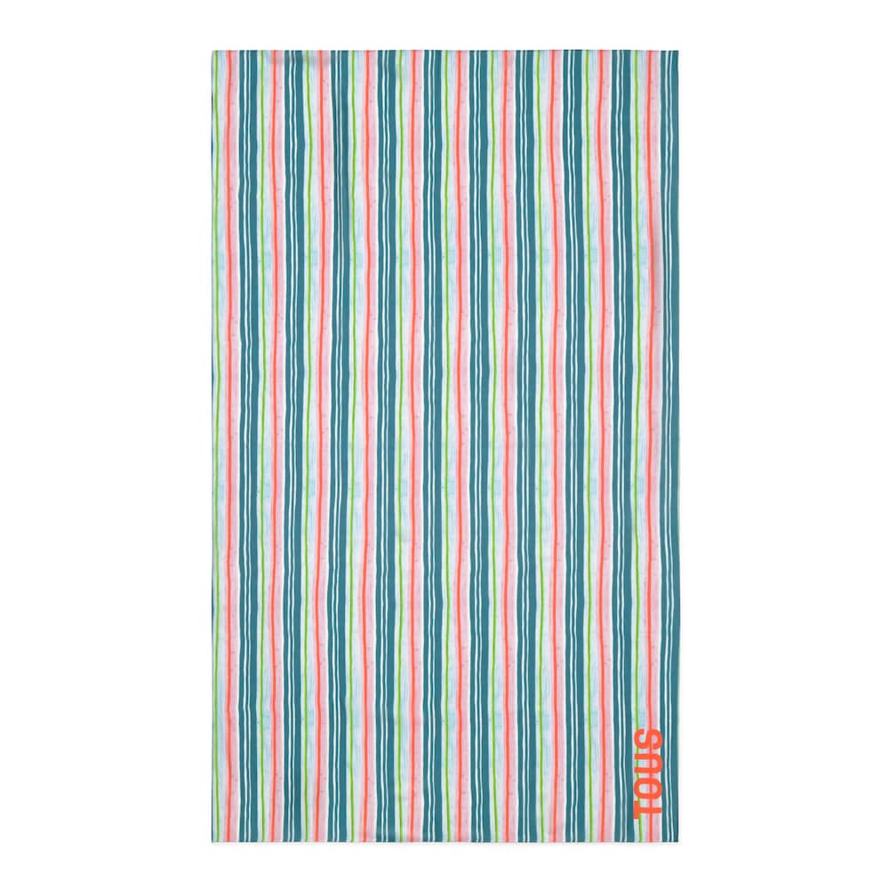 Pareo w kolorze turkusowym TOUS Stripes