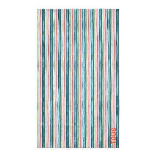 Pareo w kolorze turkusowym TOUS Stripes