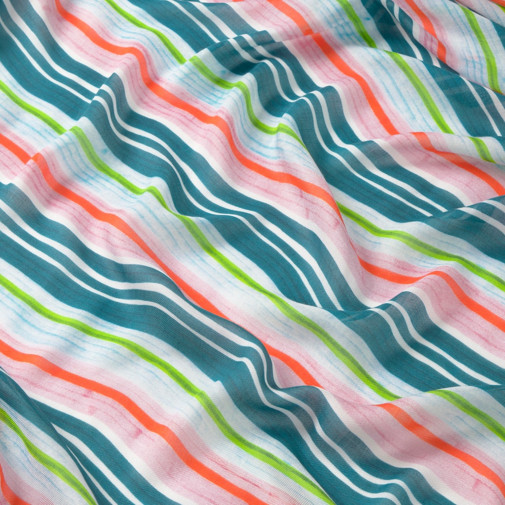 Pareo w kolorze turkusowym TOUS Stripes
