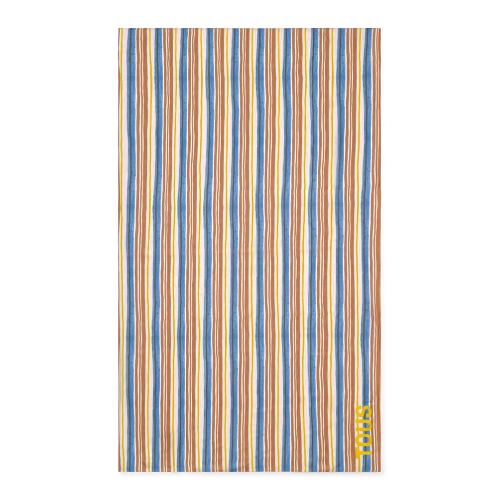 Pareo w kolorze camelowym TOUS Stripes