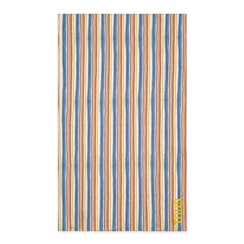 Pareo w kolorze camelowym TOUS Stripes