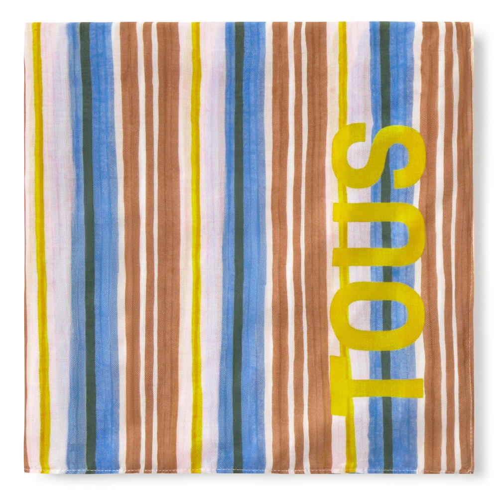 Pareo w kolorze camelowym TOUS Stripes