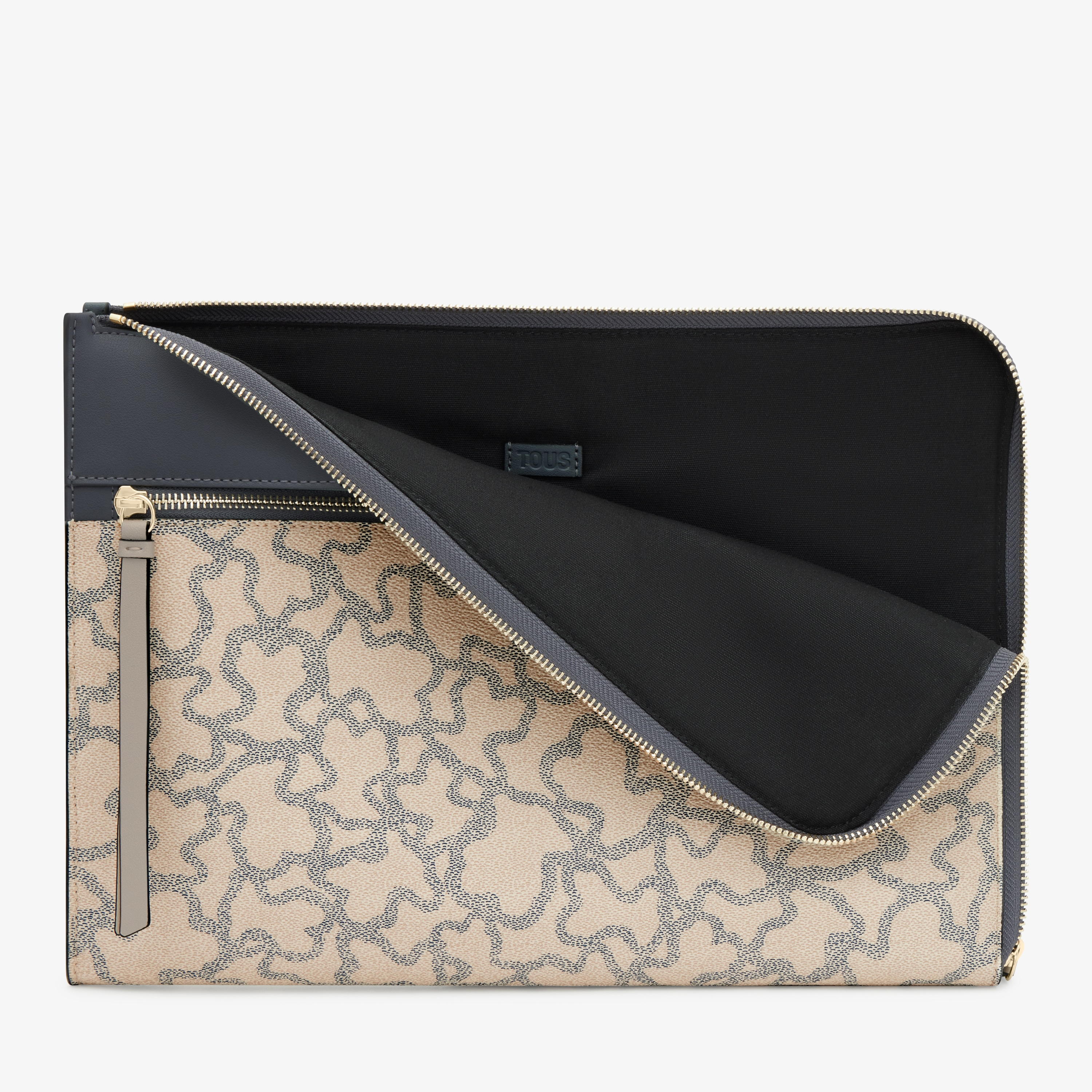 Taupe Laptop sleeve TOUS Kaos Icon