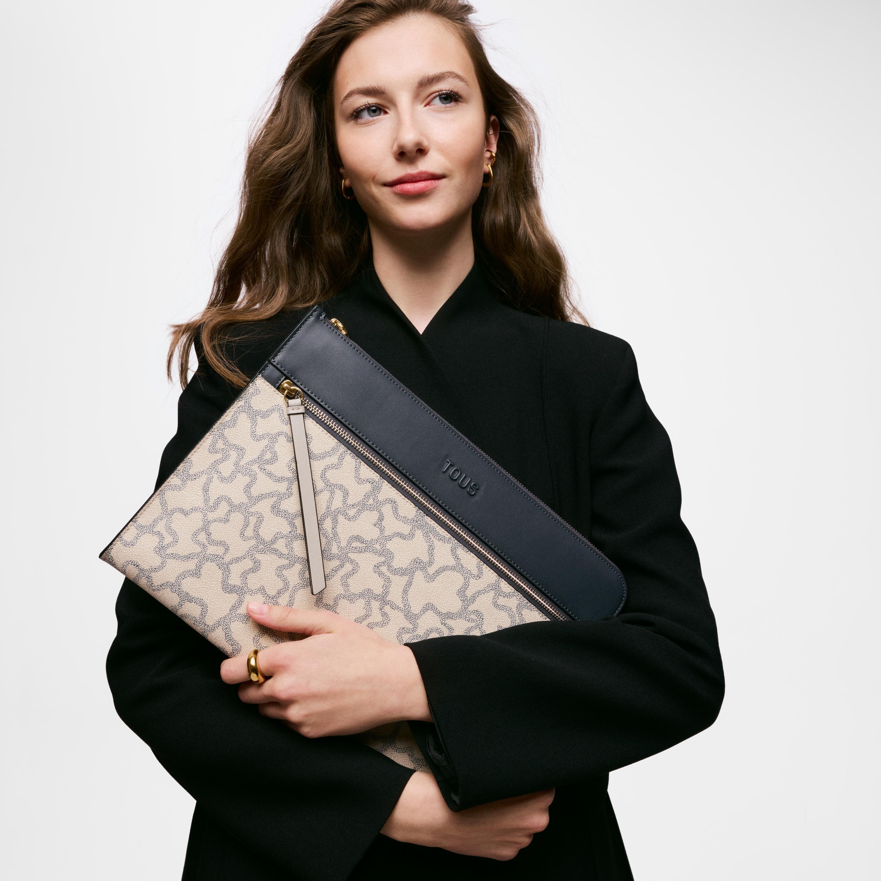 Taupe Laptop sleeve TOUS Kaos Icon