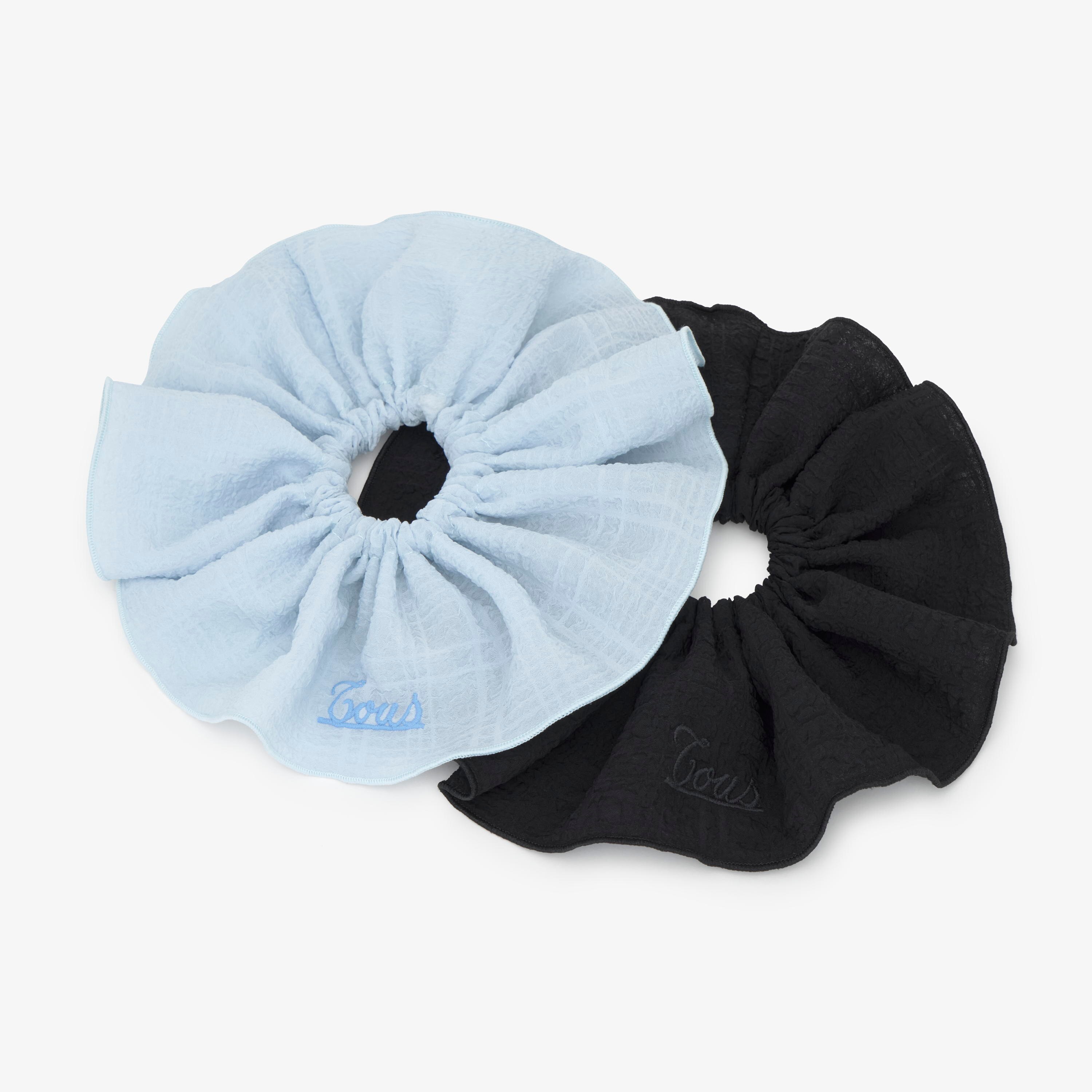 Pack of blue and black Hair ties TOUS Summer Holidays 