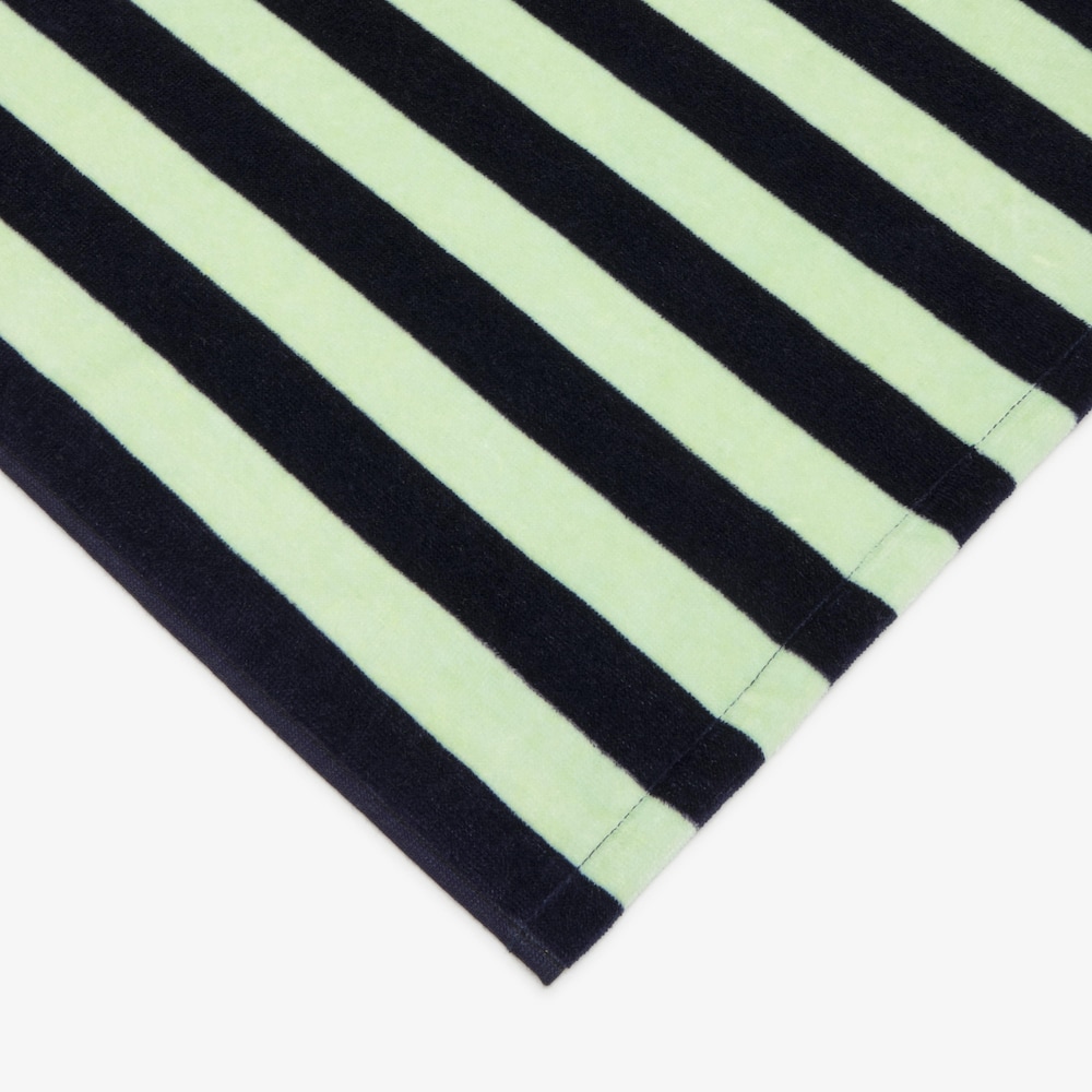 イエローのコットンタオル TOUS Stripes Motifs