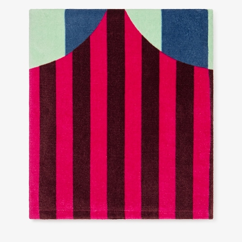 Toalha de algod&atilde;o azul TOUS Stripes Motifs