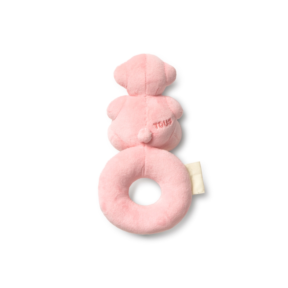 Pink TBear baby rattle