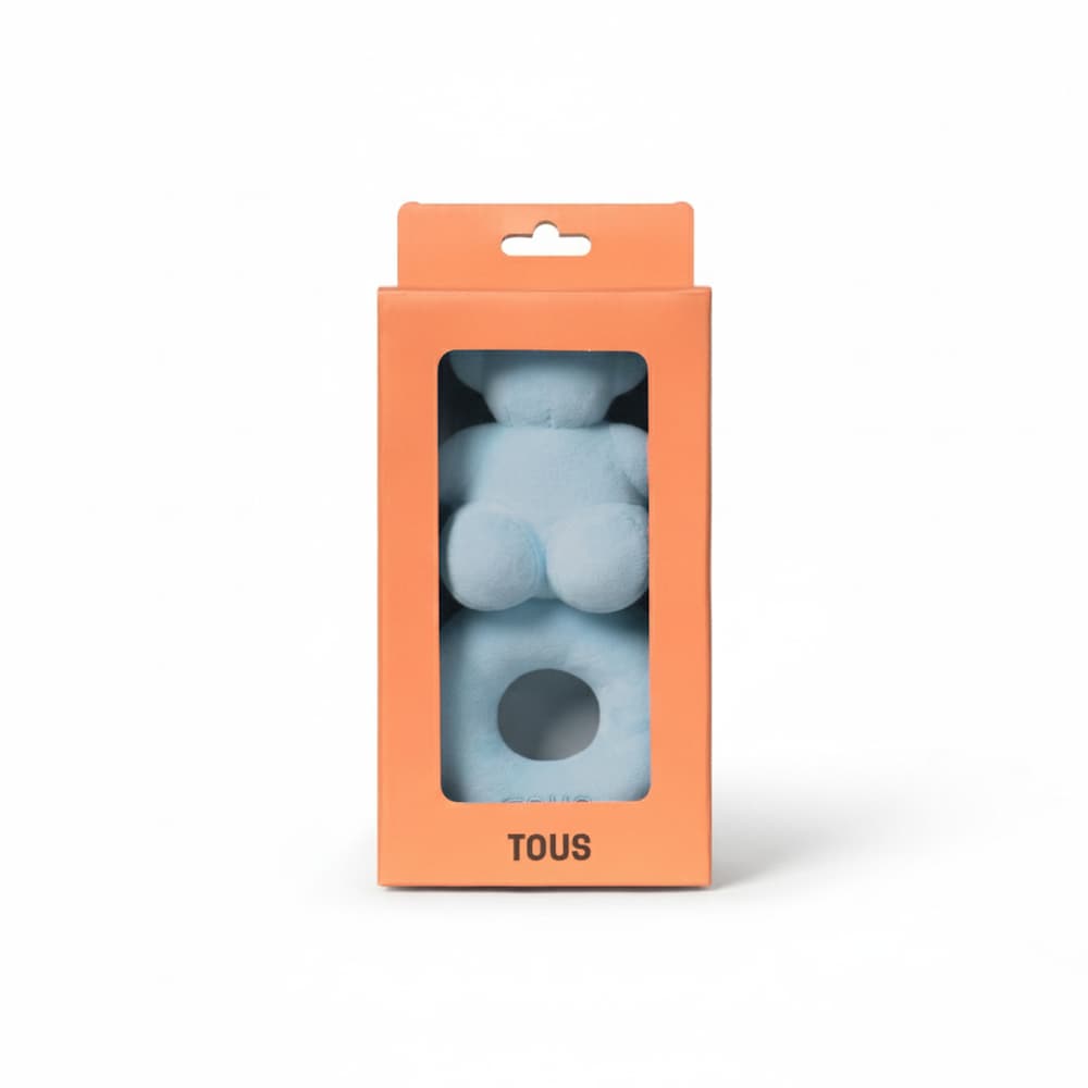 Light blue TBear baby rattle