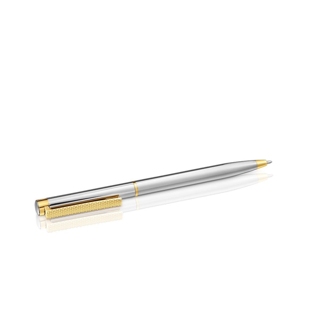 Bol&iacute;grafo cromado dorado TOUS Grain