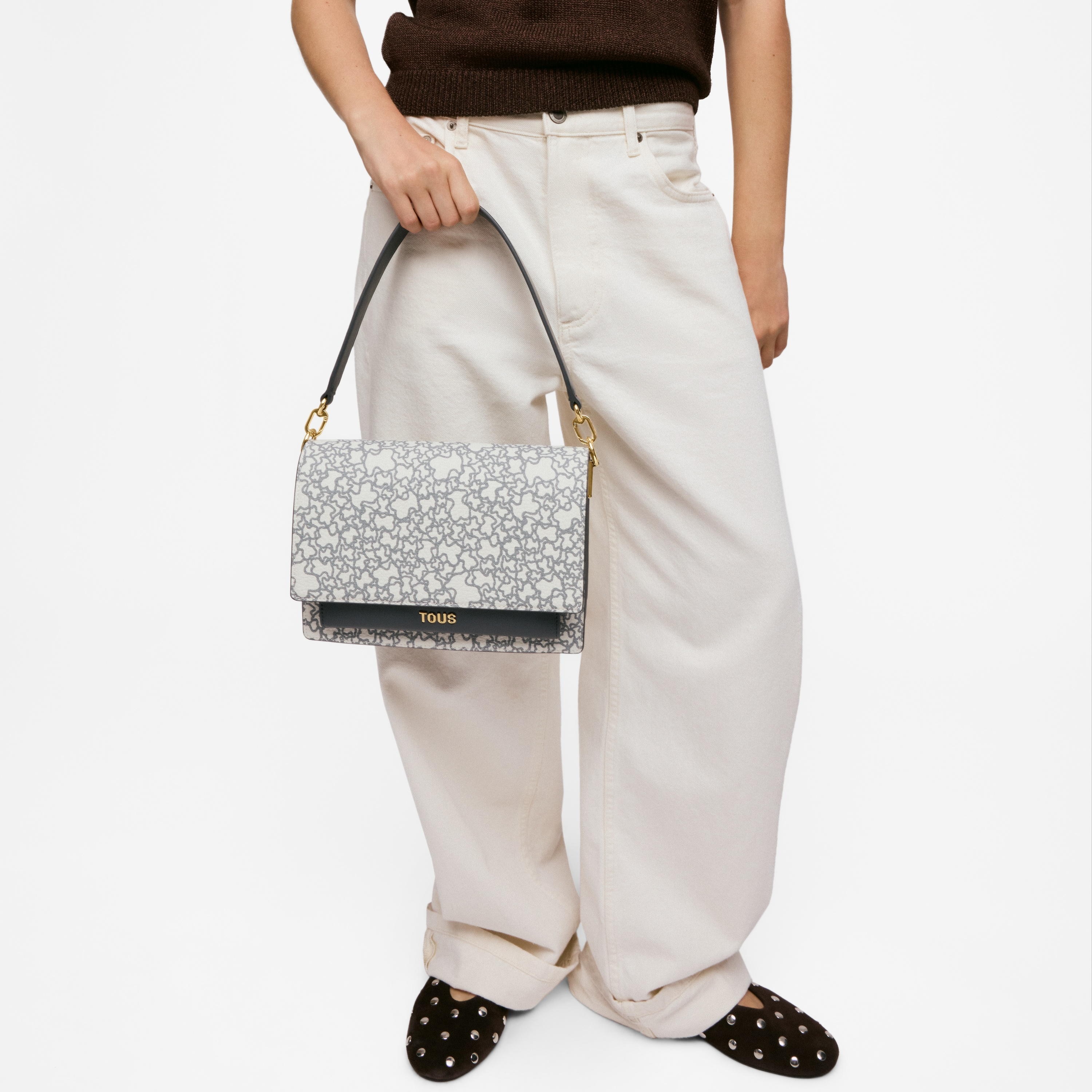 Medium gray Crossbody bag TOUS Kaos Mini New