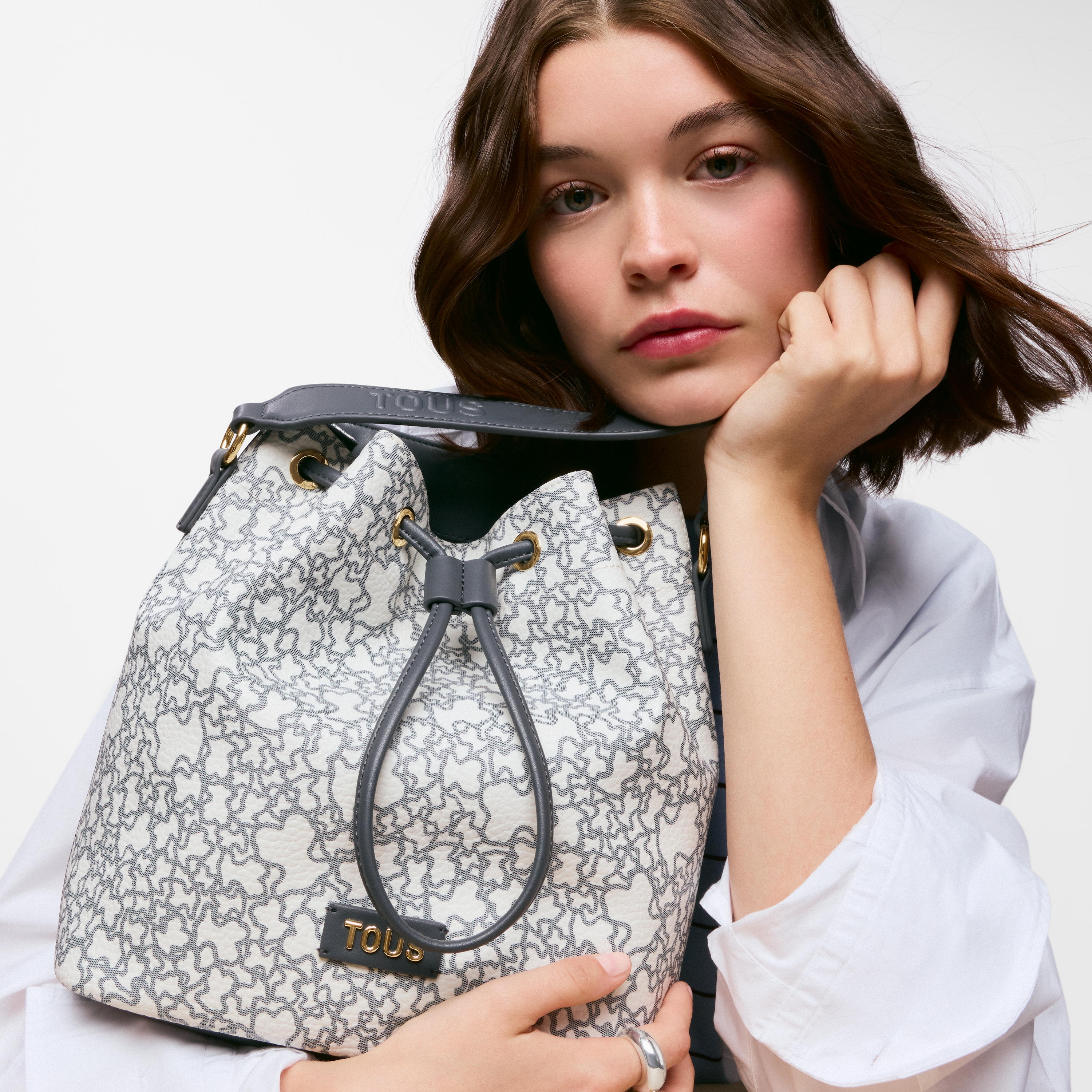 Medium gray Bucket bag Kaos Mini New