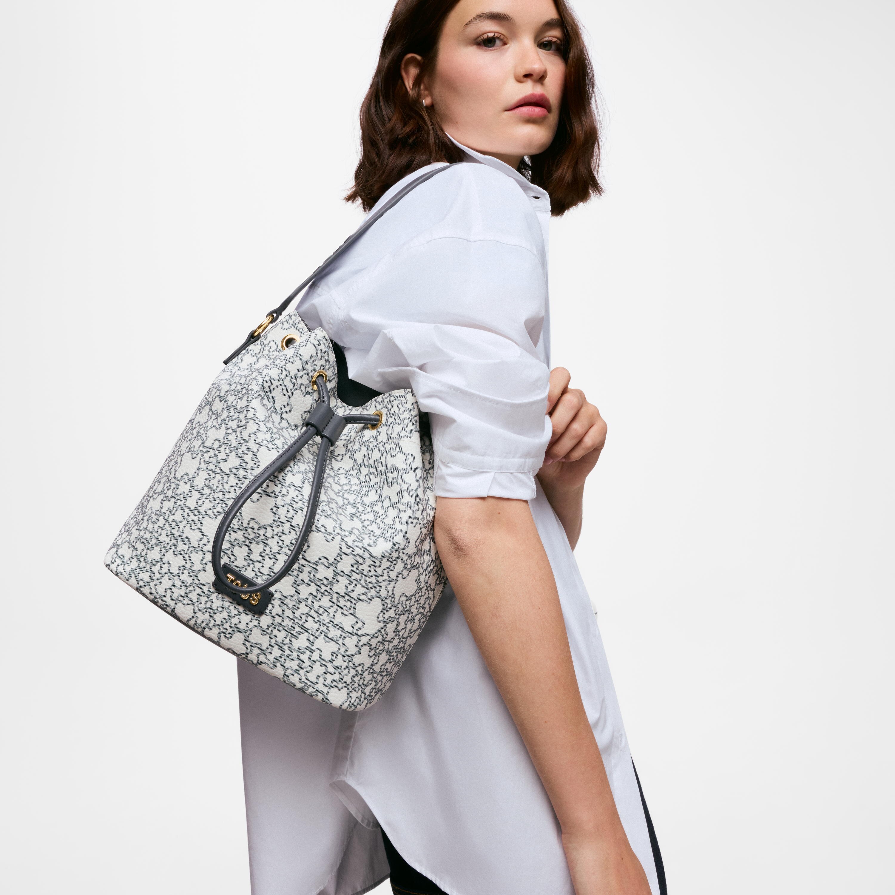 Medium gray Bucket bag Kaos Mini New