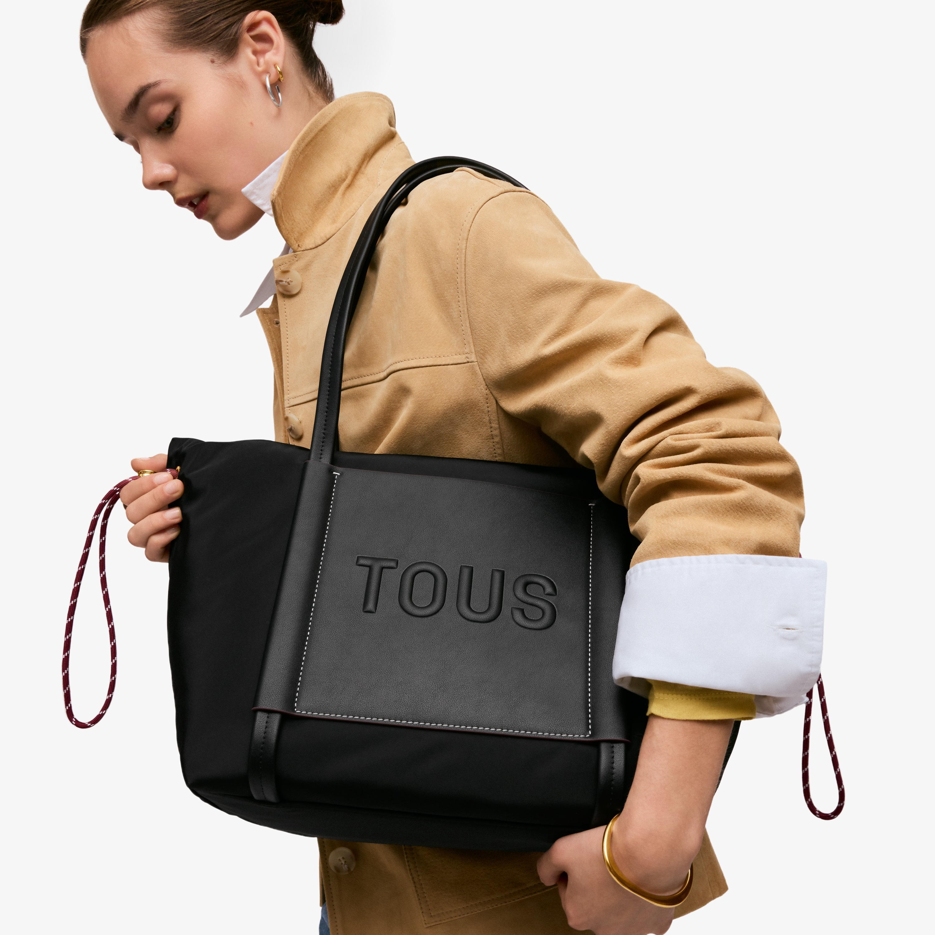 Large black Tote bag TOUS Empire Soft New