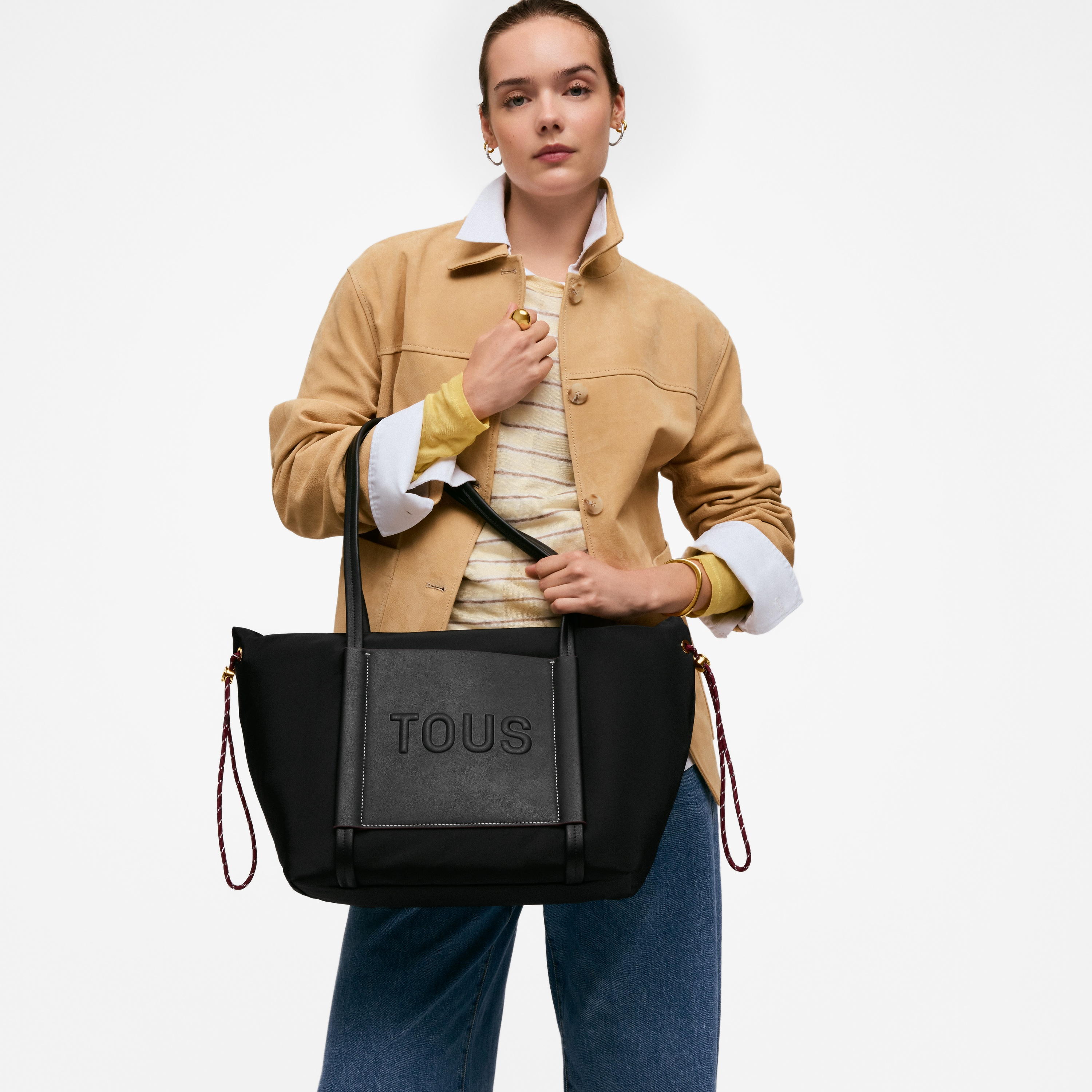 Large black Tote bag TOUS Empire Soft New