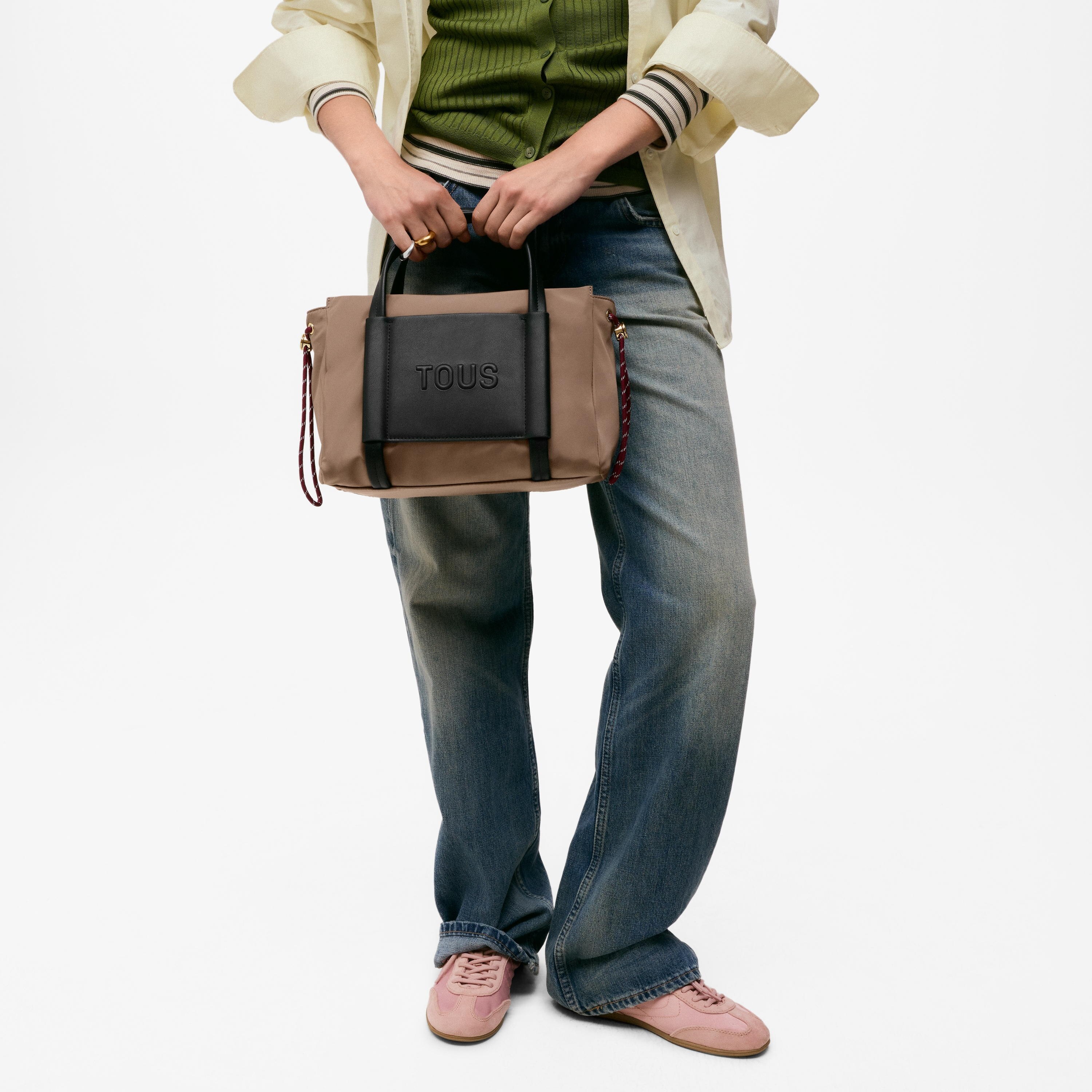 Taupe City bag TOUS Empire Soft New