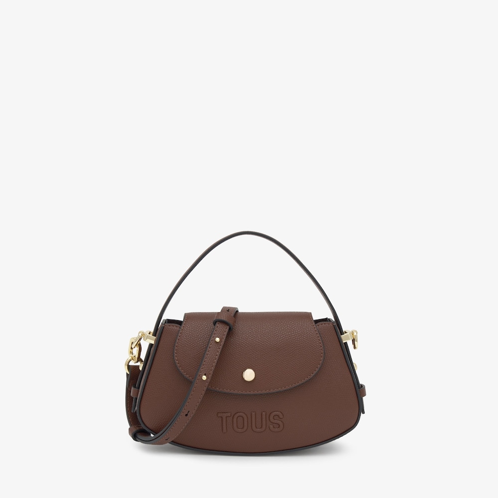 Mini bolso marr&oacute;n solapa TOUS back to basics