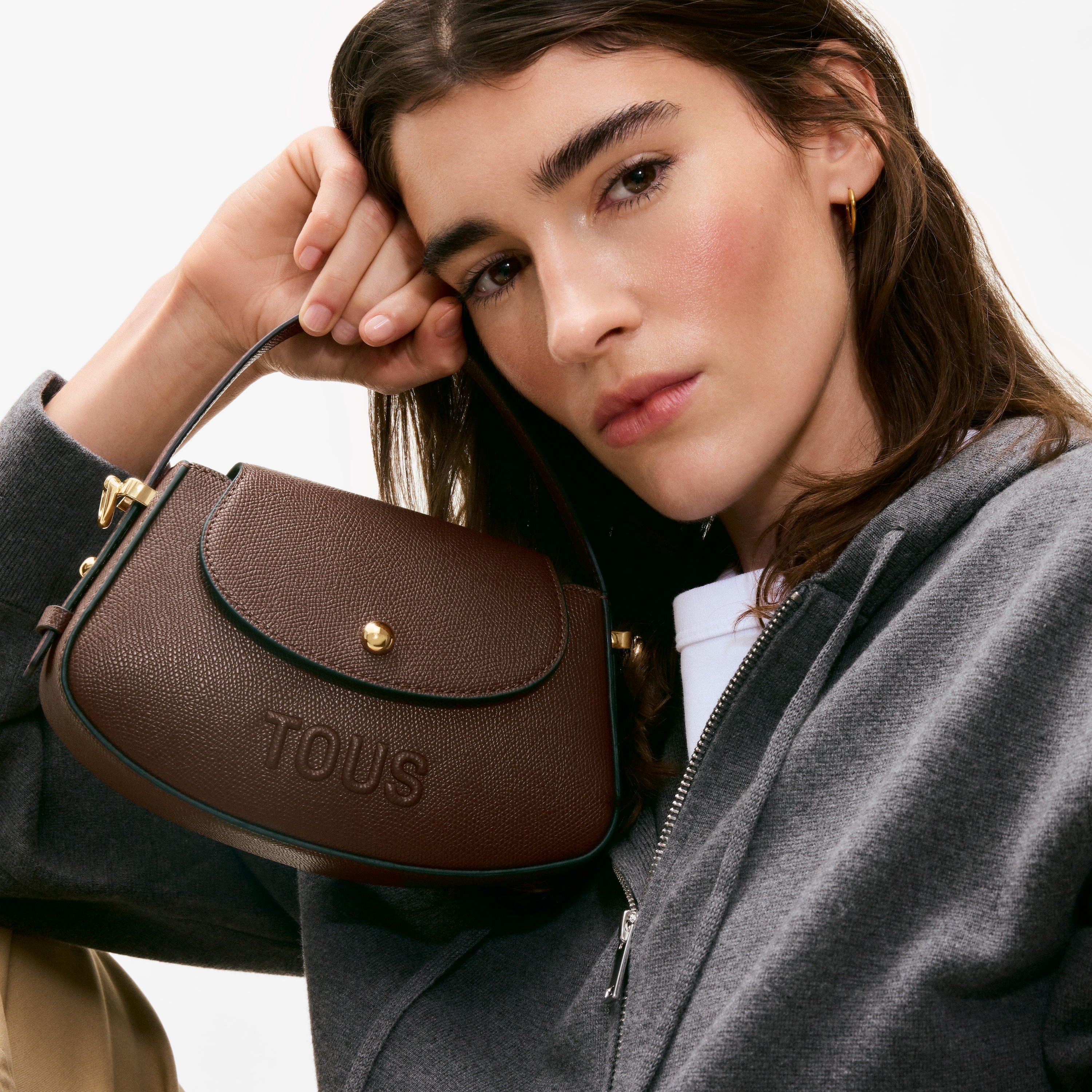 Brown flap Minibag TOUS Back to Basics