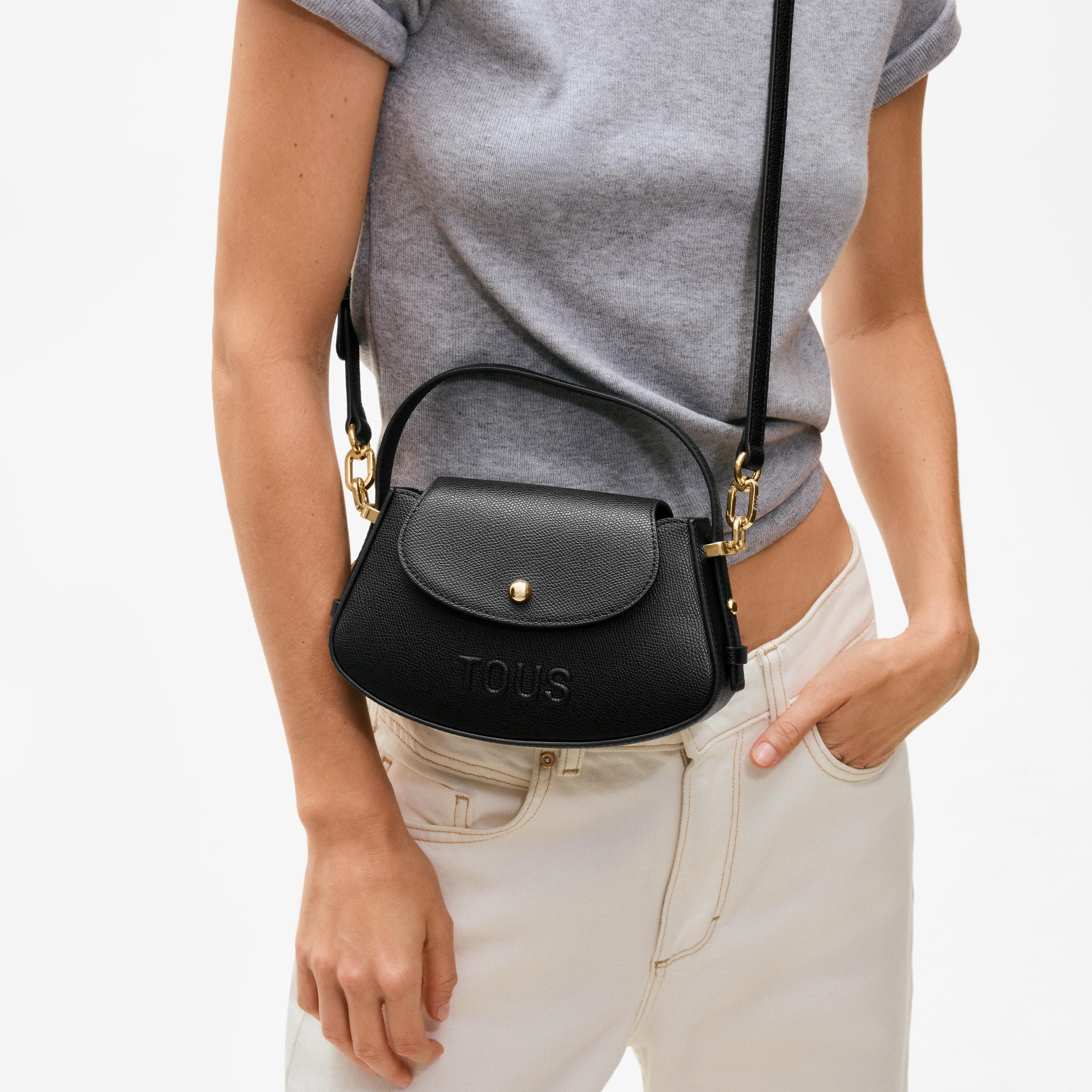 Black flap Minibag TOUS Back to Basics