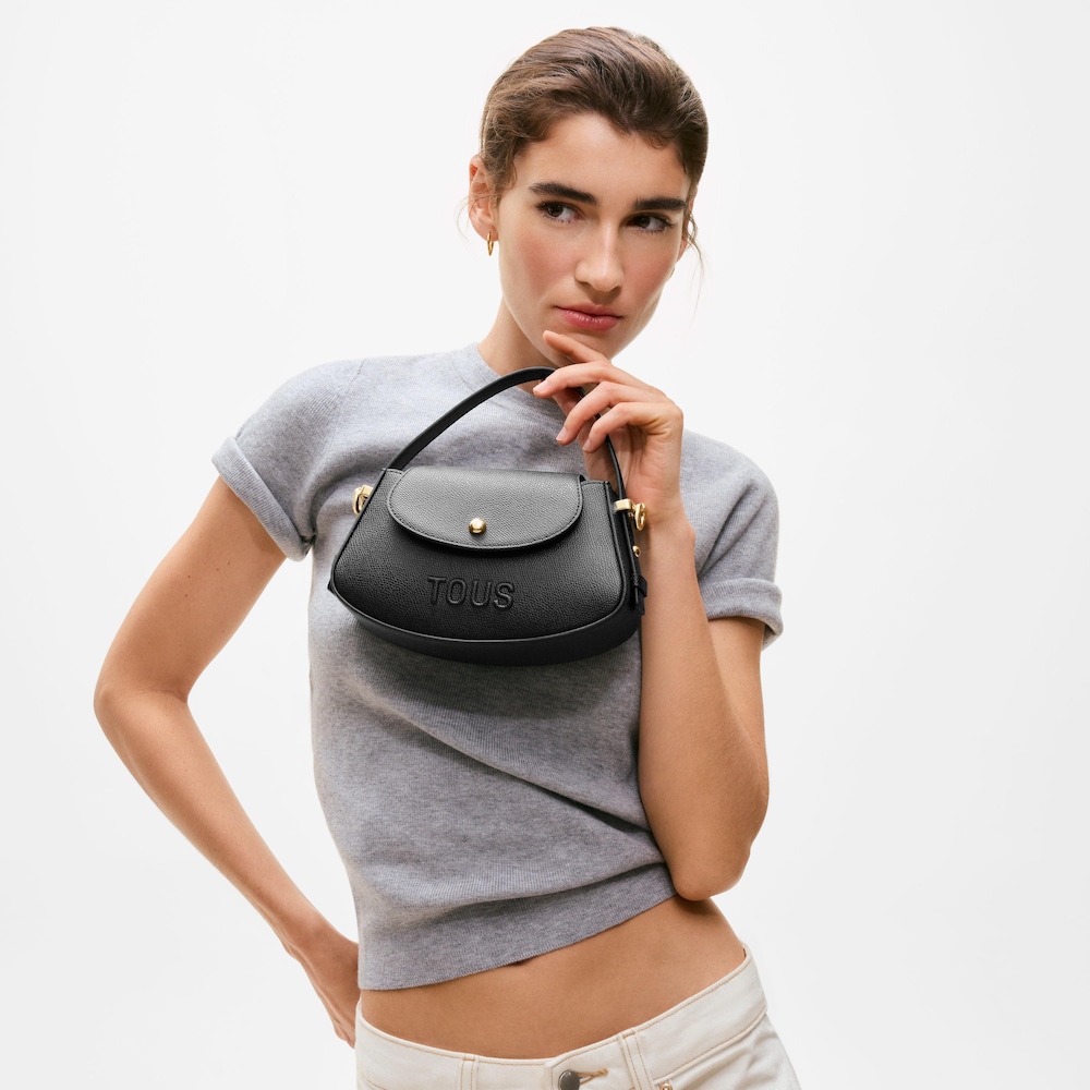 Mini bolso negro solapa TOUS back to basics