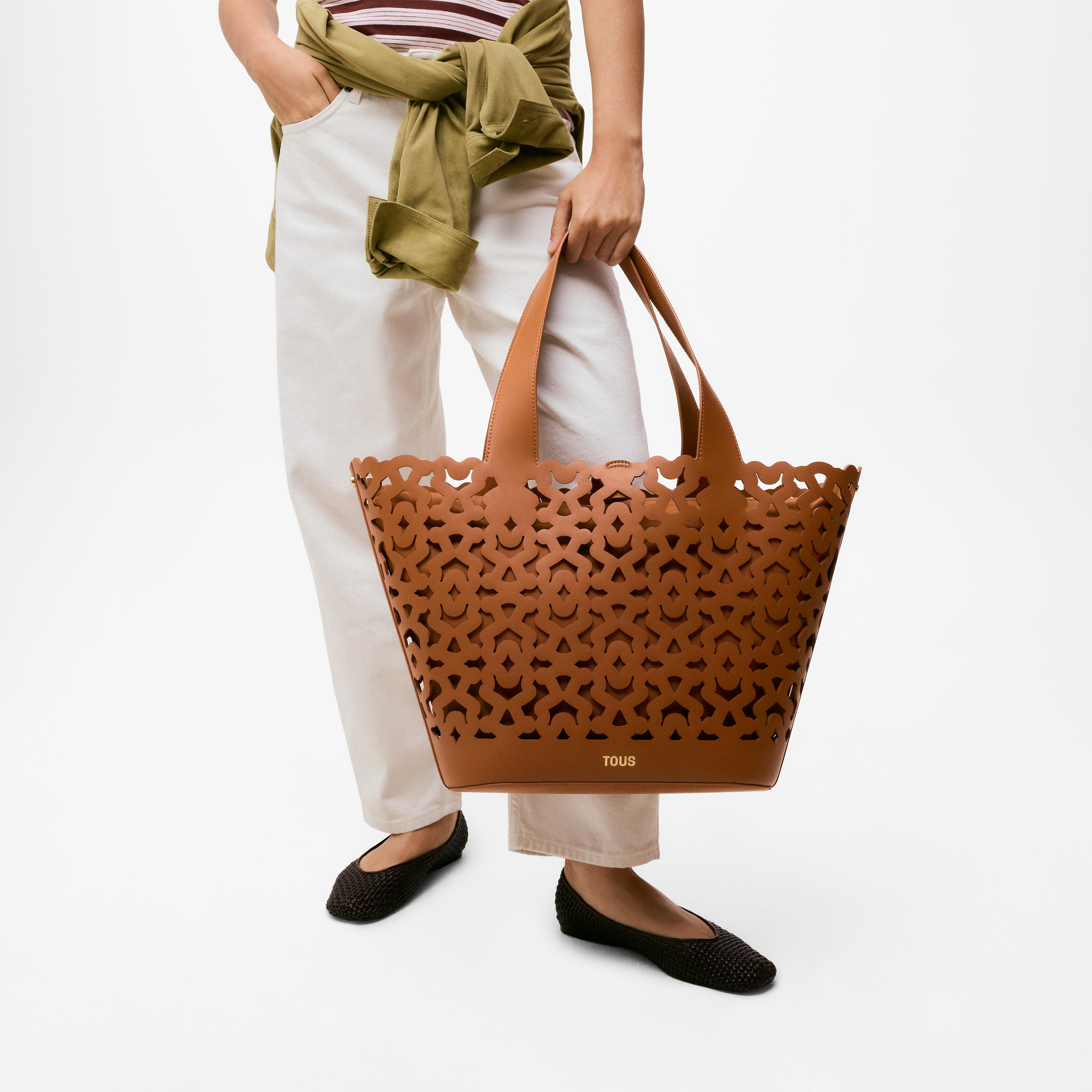 Capazo grande camel TOUS Bear Shock | TOUS