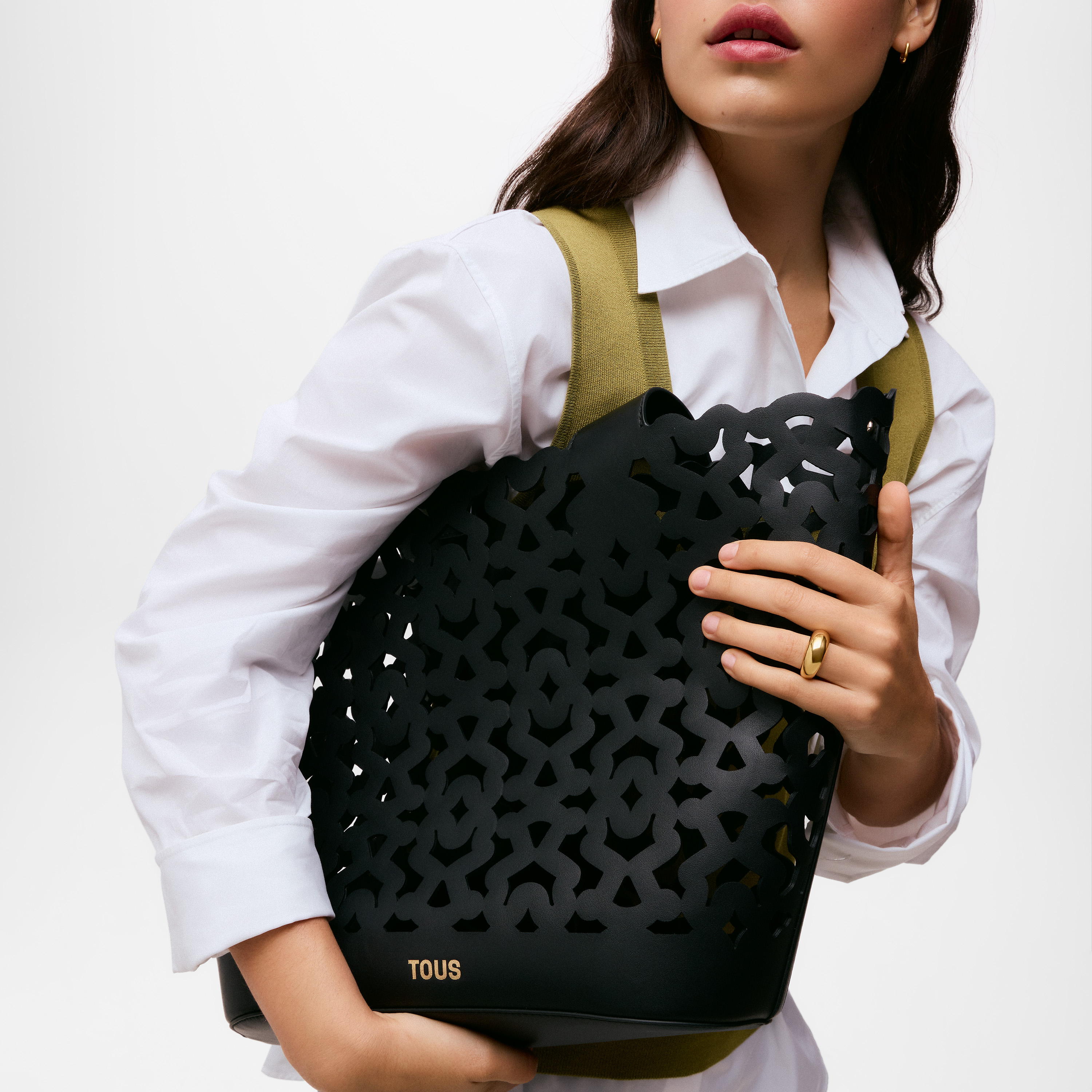 Large black Tote bag TOUS Bear Shock