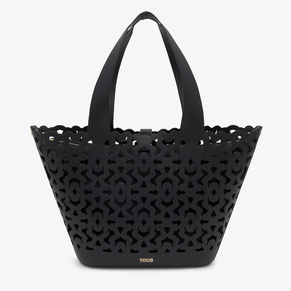 Capazo grande negro TOUS Bear Shock