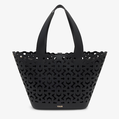 Capazo grande negro TOUS Bear Shock