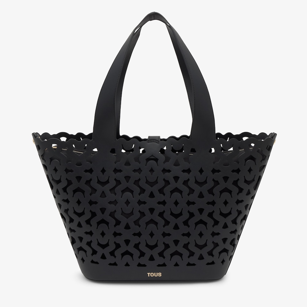 Capazo grande negro TOUS Bear Shock