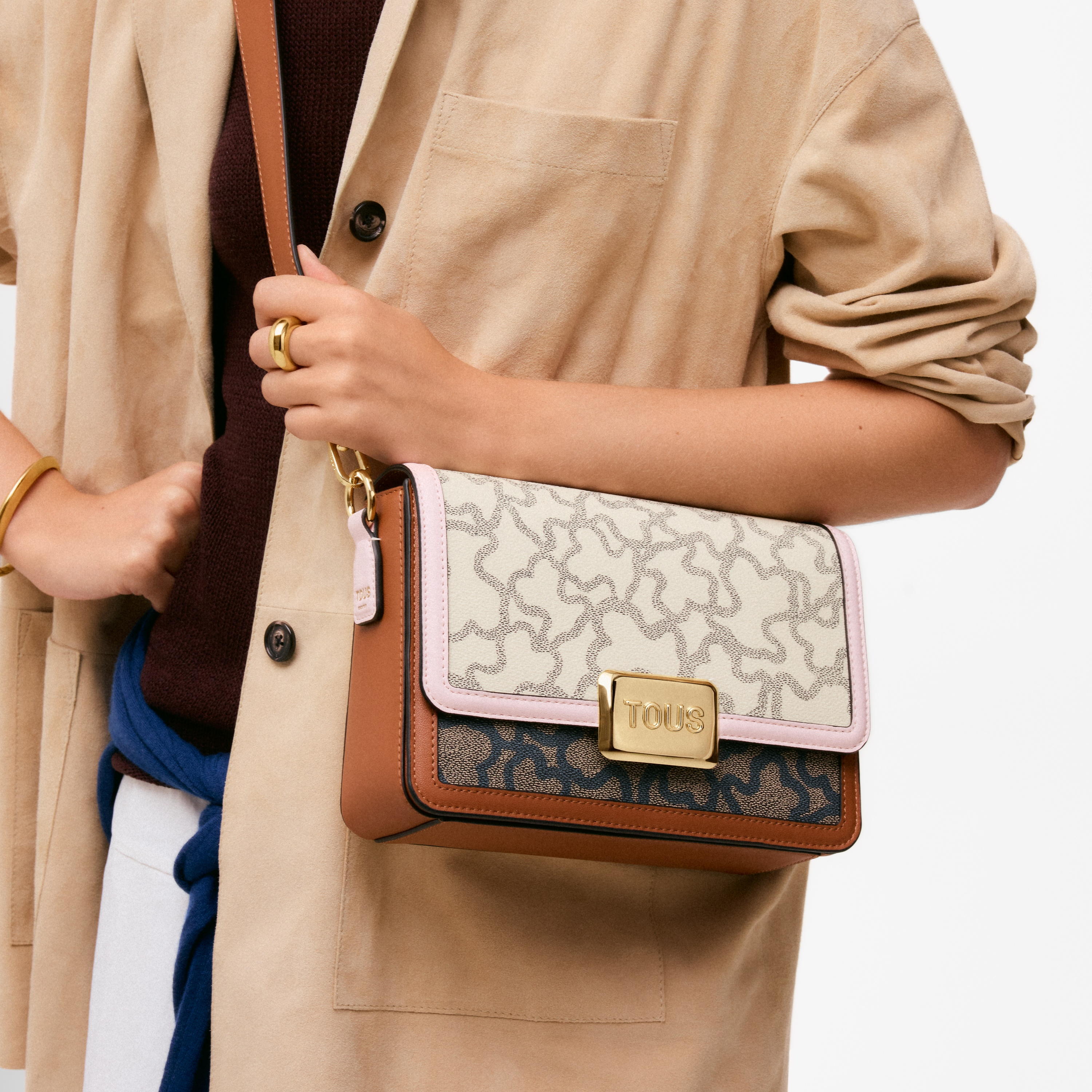 beige Crossbody bag TOUS Kaos Icon