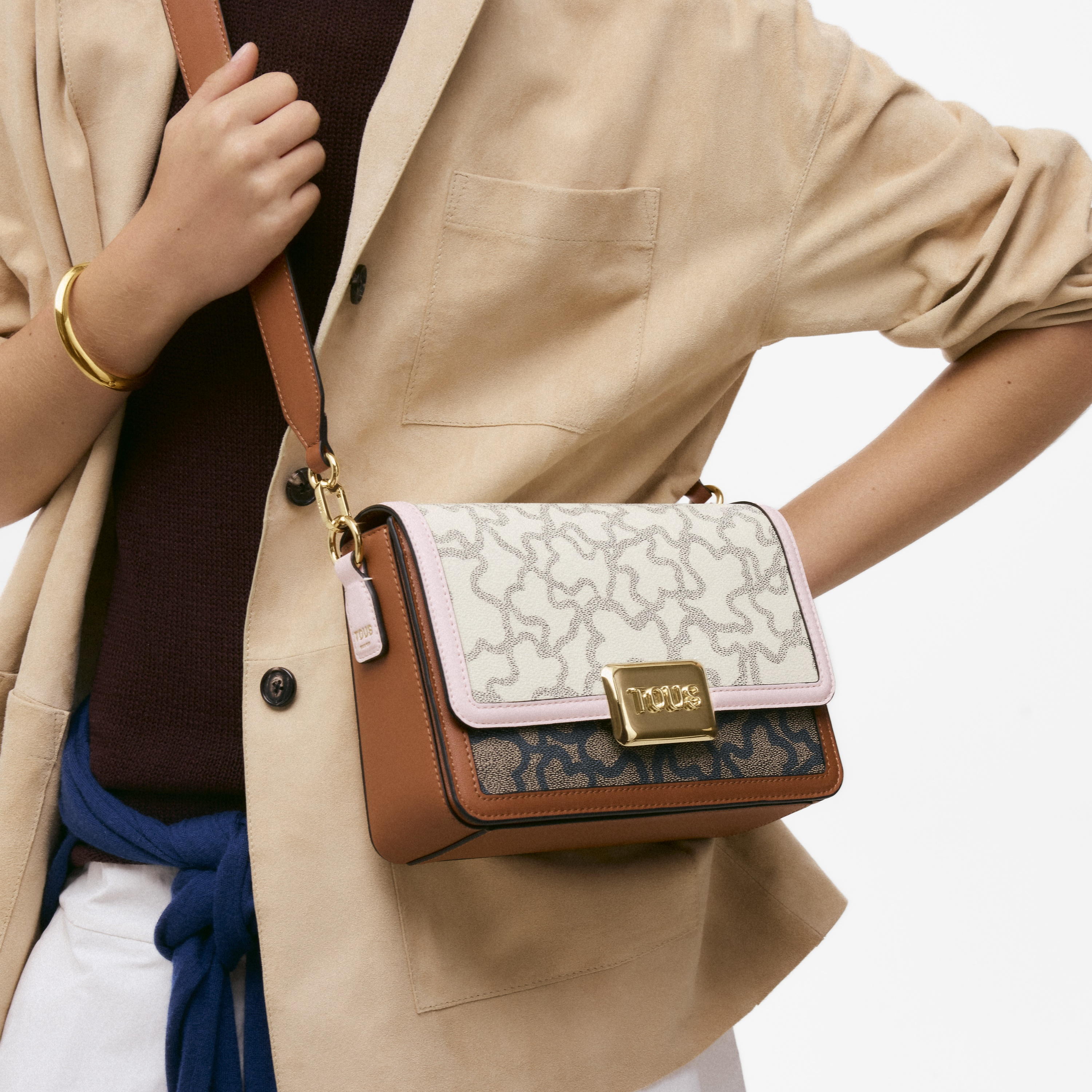 beige Crossbody bag TOUS Kaos Icon