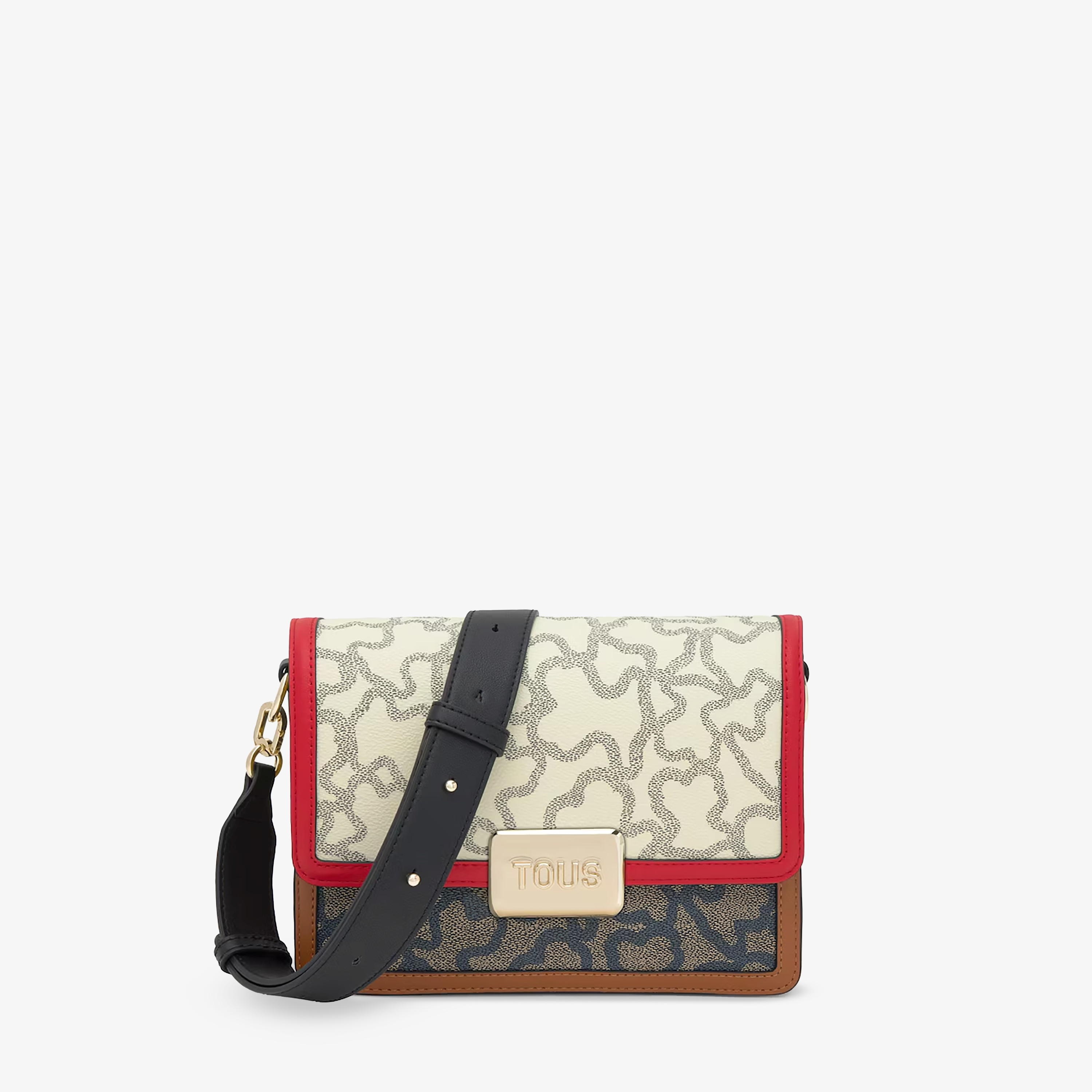 beige and black Crossbody bag TOUS Kaos Icon