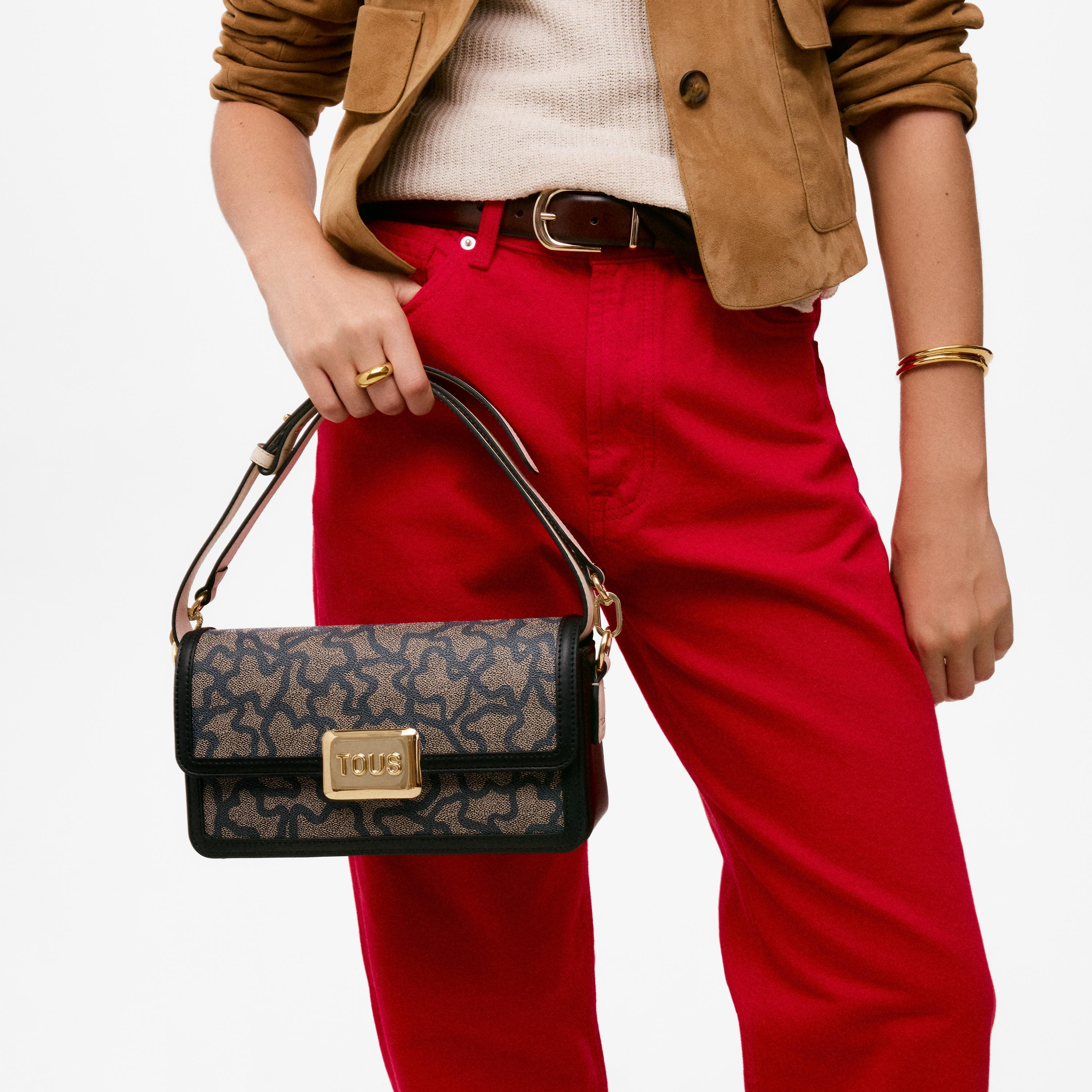 Small black Crossbody bag TOUS Kaos Icon