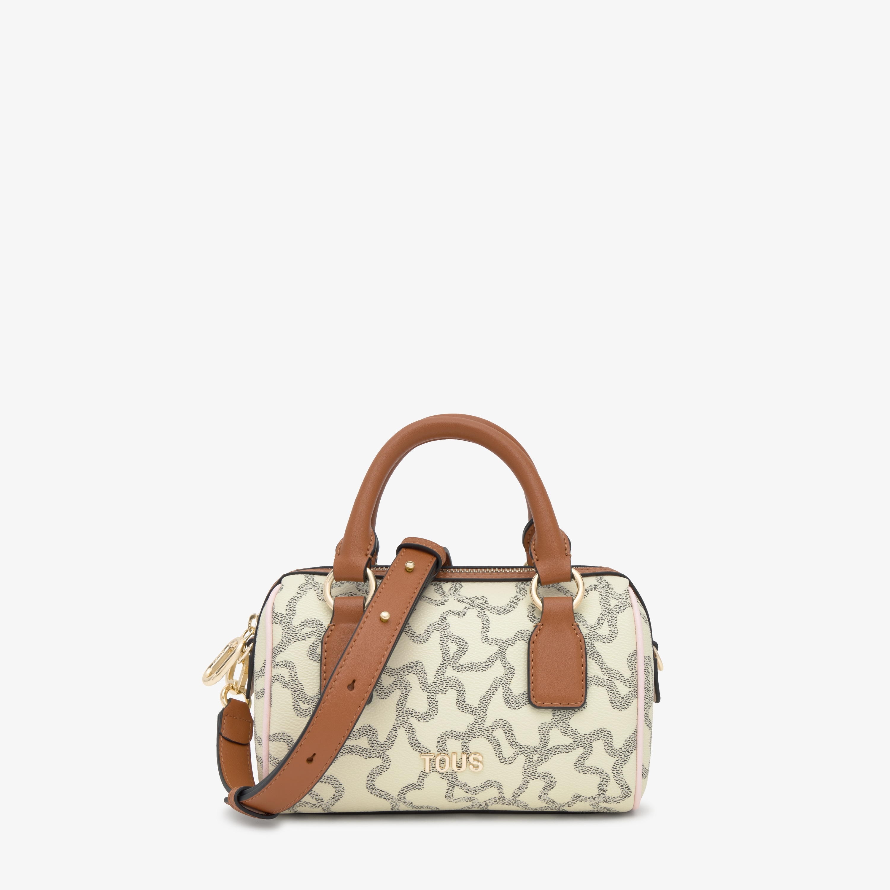 Small beige Bowling bag TOUS Kaos Icon