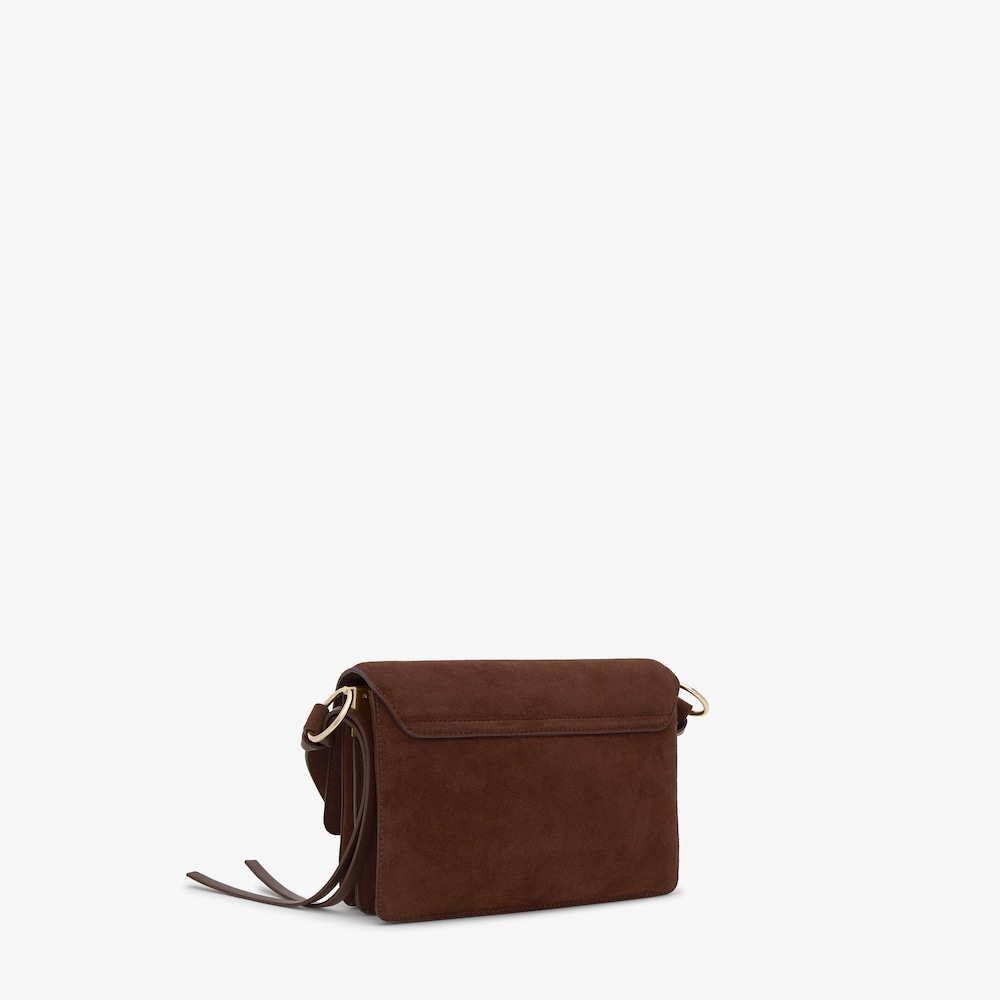 Bandolera de piel marr&oacute;n Audree Monogram Soft