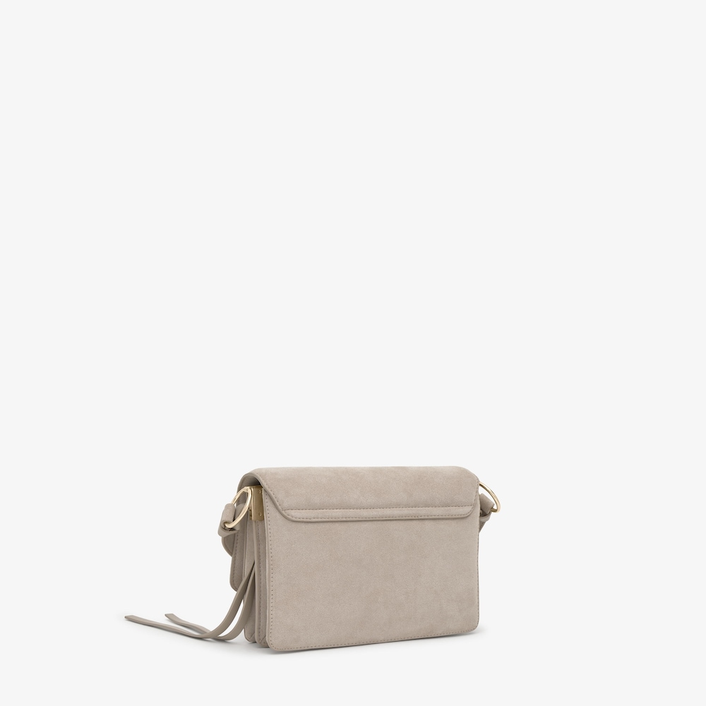 Bandolera de piel gris Audree Monogram Soft