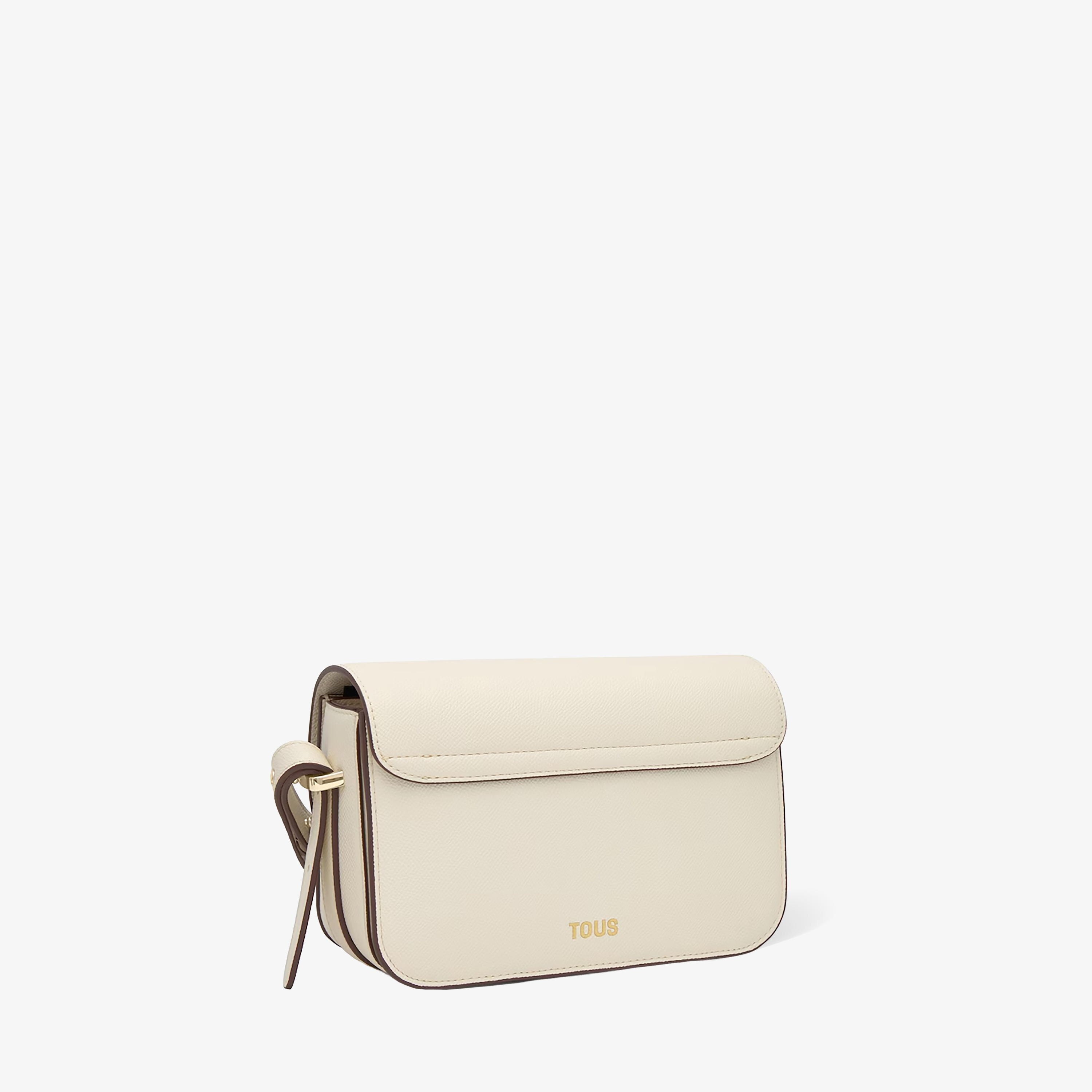 Medium beige Flap crossbody bag TOUS Infinity