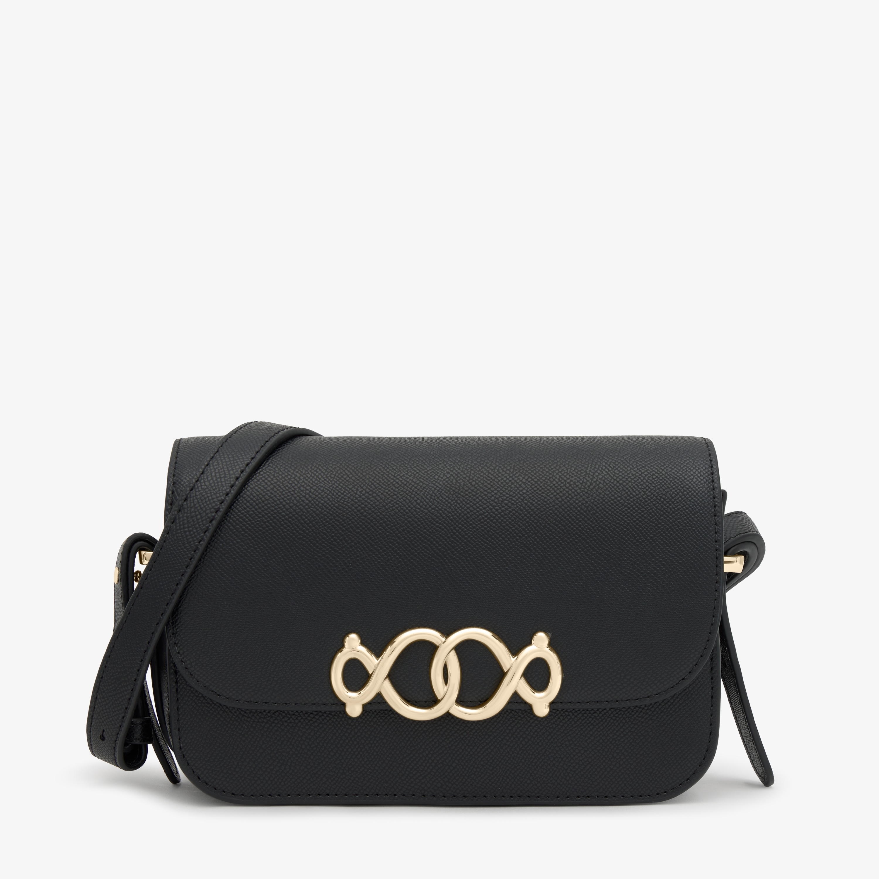 TOUS トウス 黒 羊革 ショルダーバッグ Medium black Flap crossbody bag TOUS Infinity | TOUS