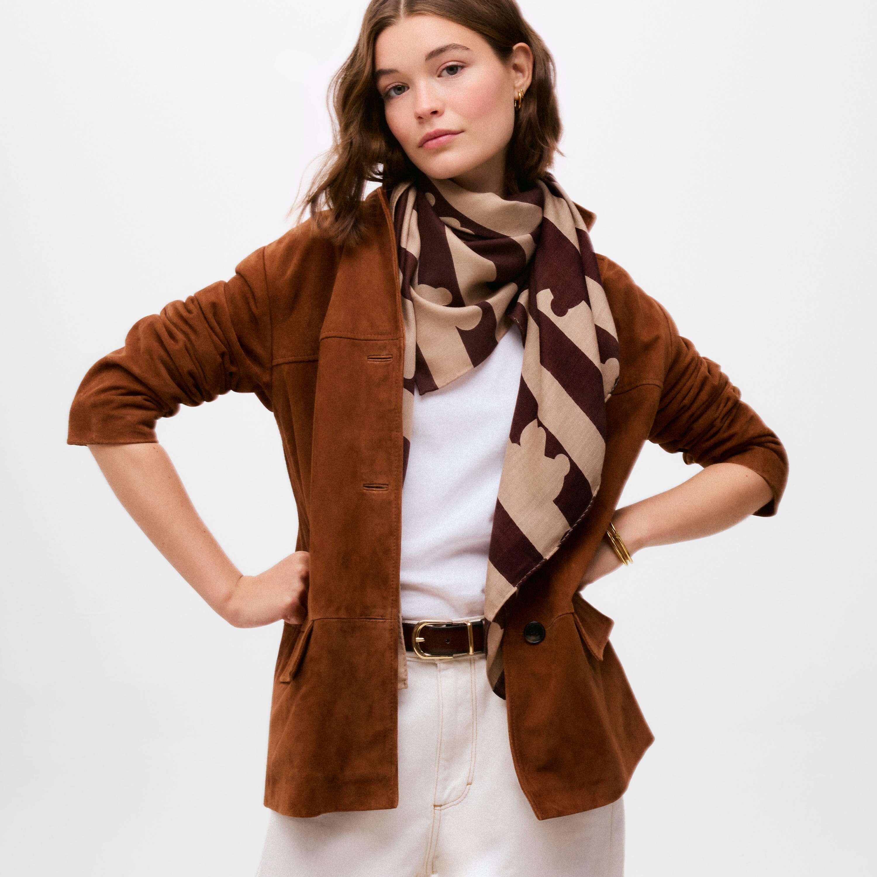 wool Scarf TOUS Bear Stripes Big