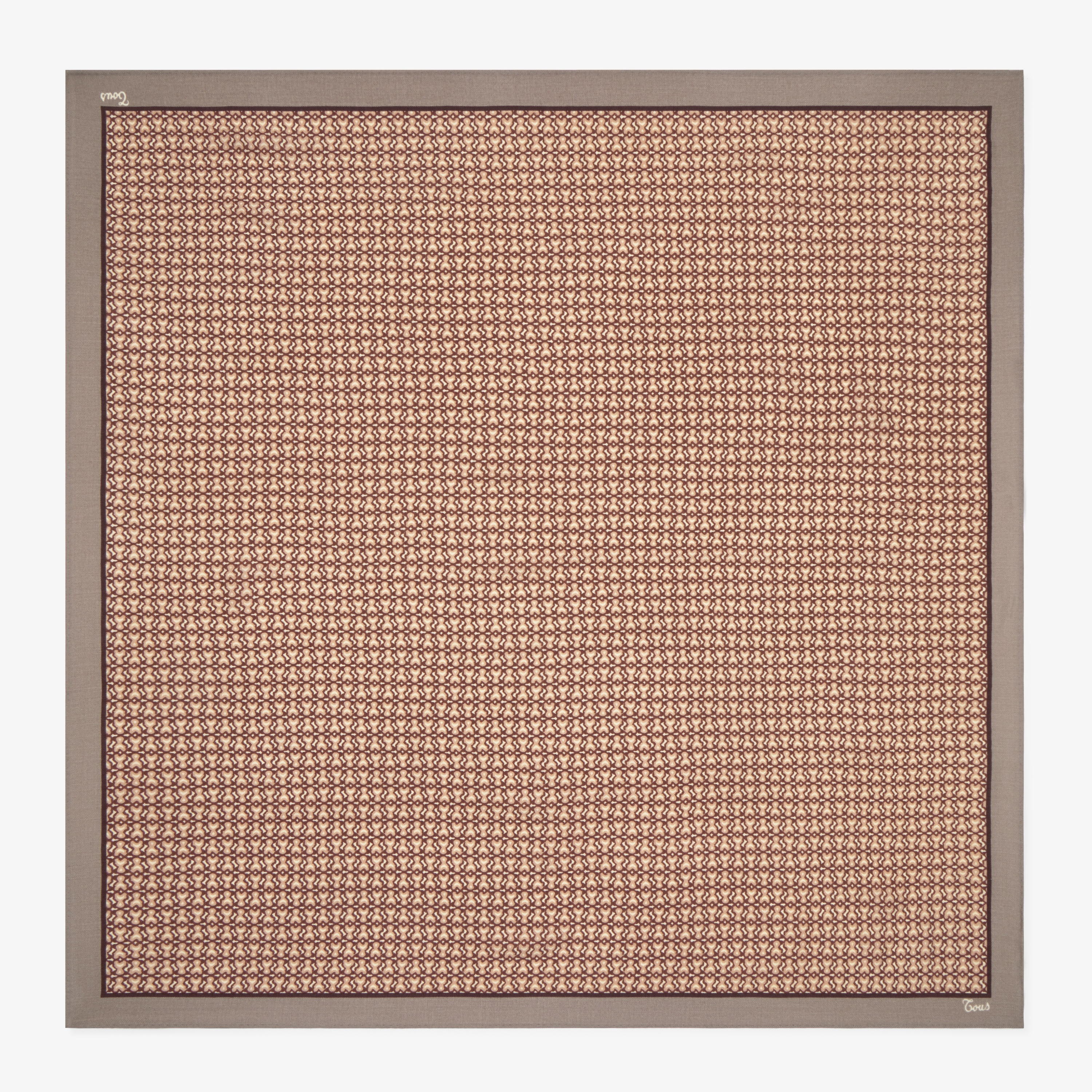 Taupe wool Scarf TOUS Bear