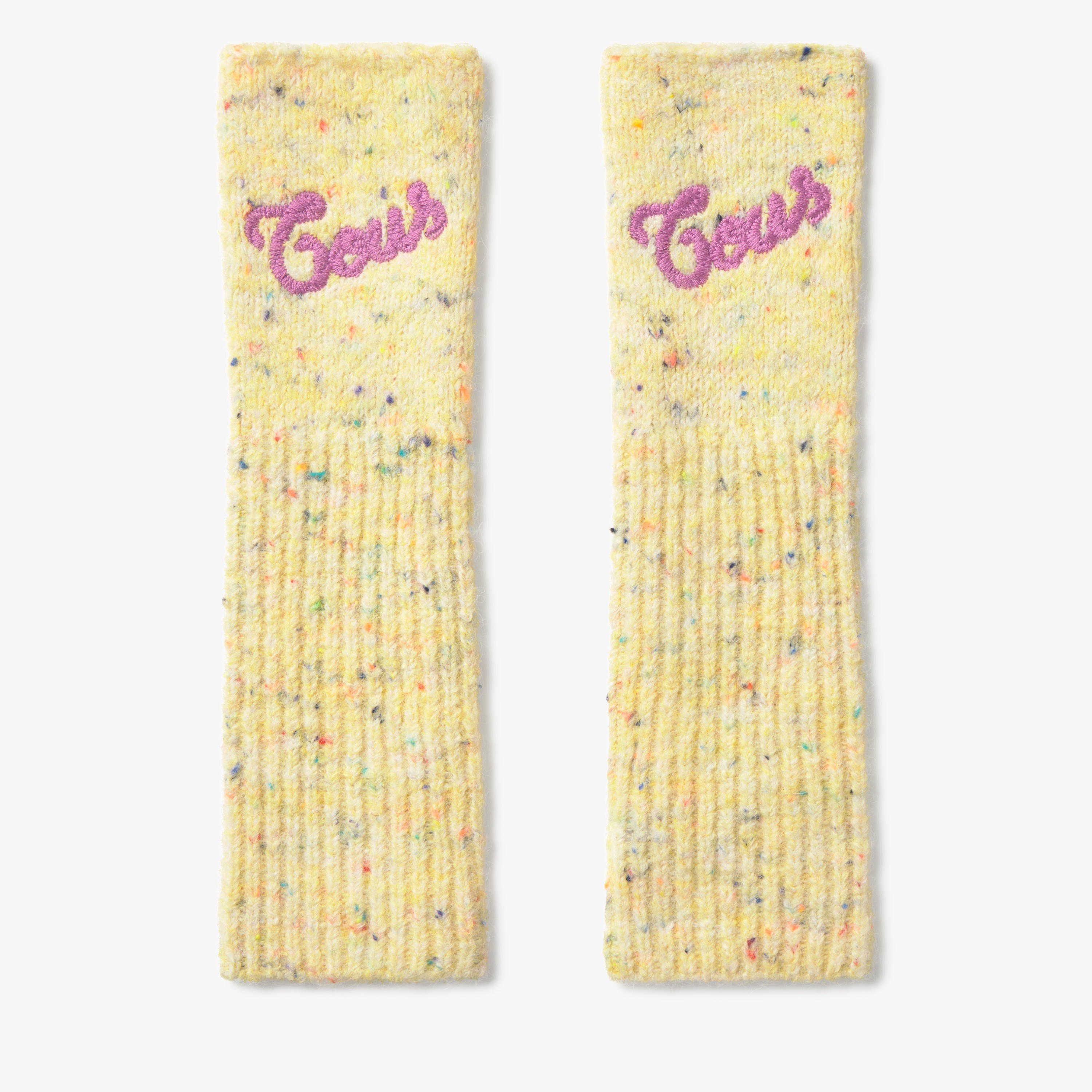 Yellow knit Mittens TOUS Monogran