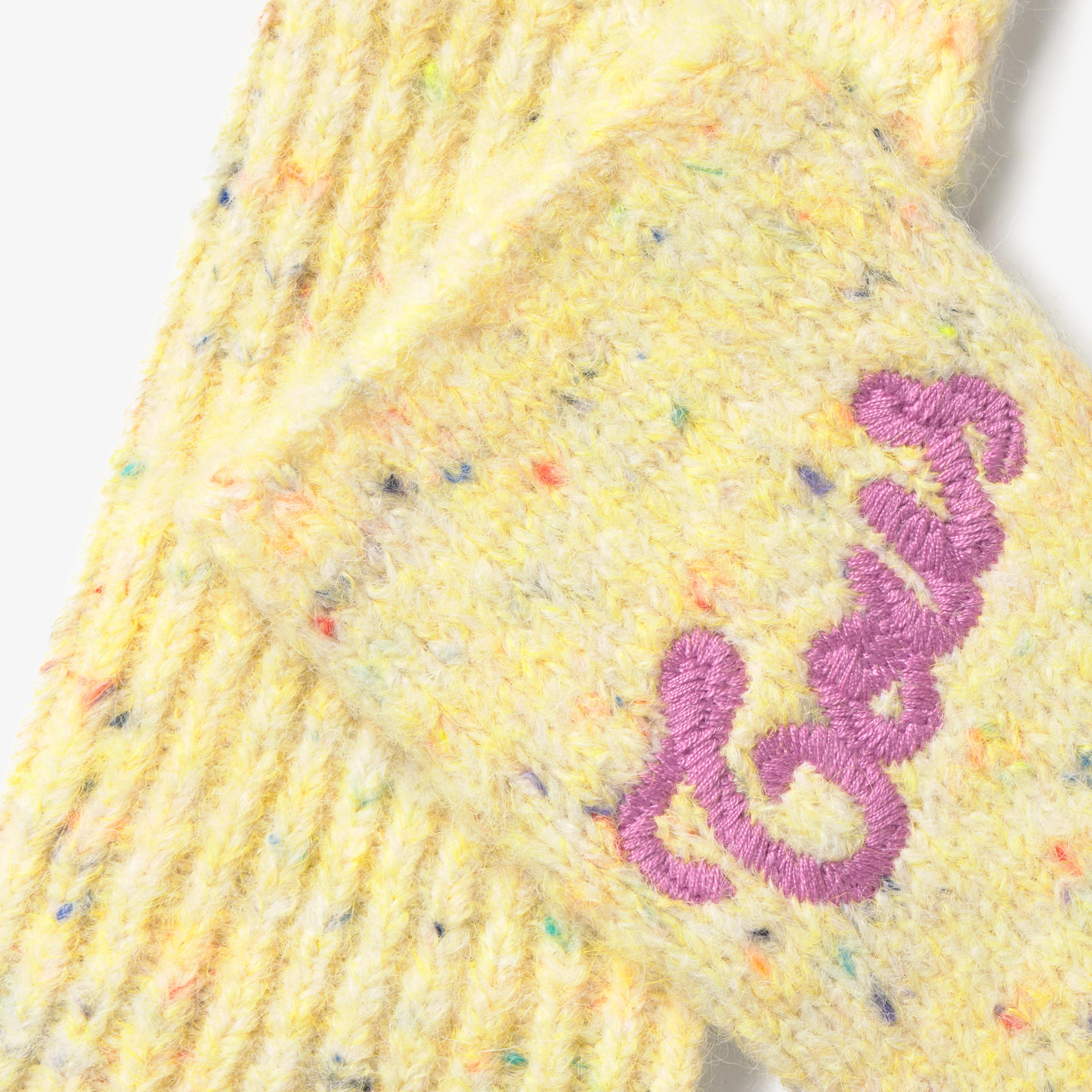 Yellow knit Mittens TOUS Monogran