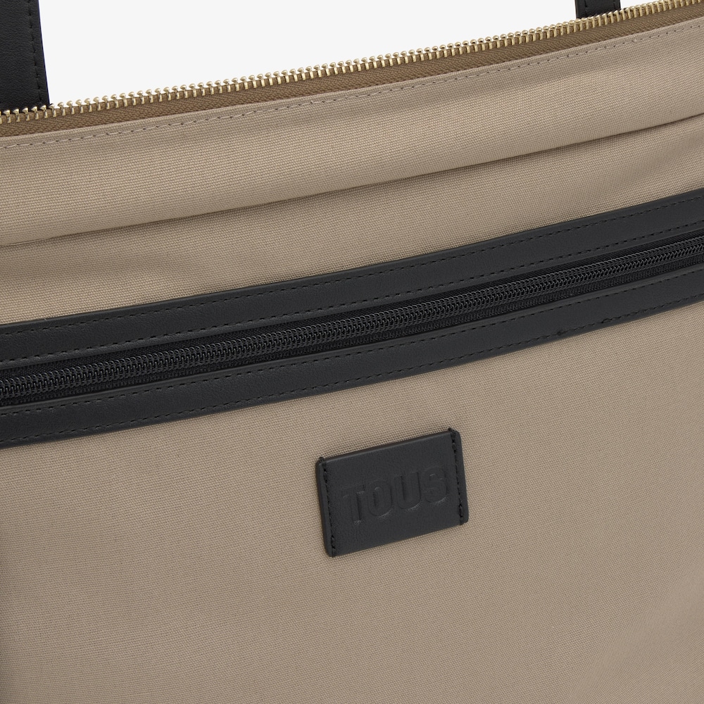 Large taupe-colored Tote bag TOUS Wonder Pulls