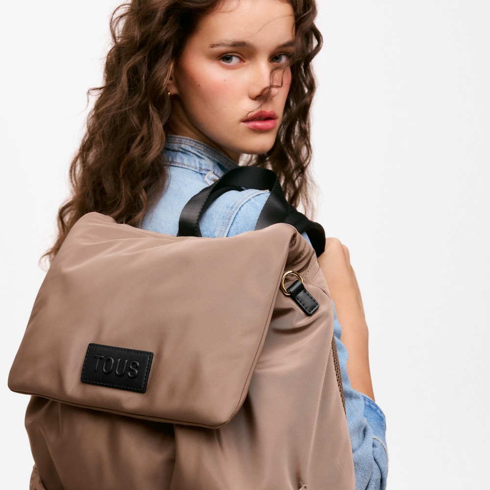 Taupe-colored Backpack TOUS Wonder Pulls