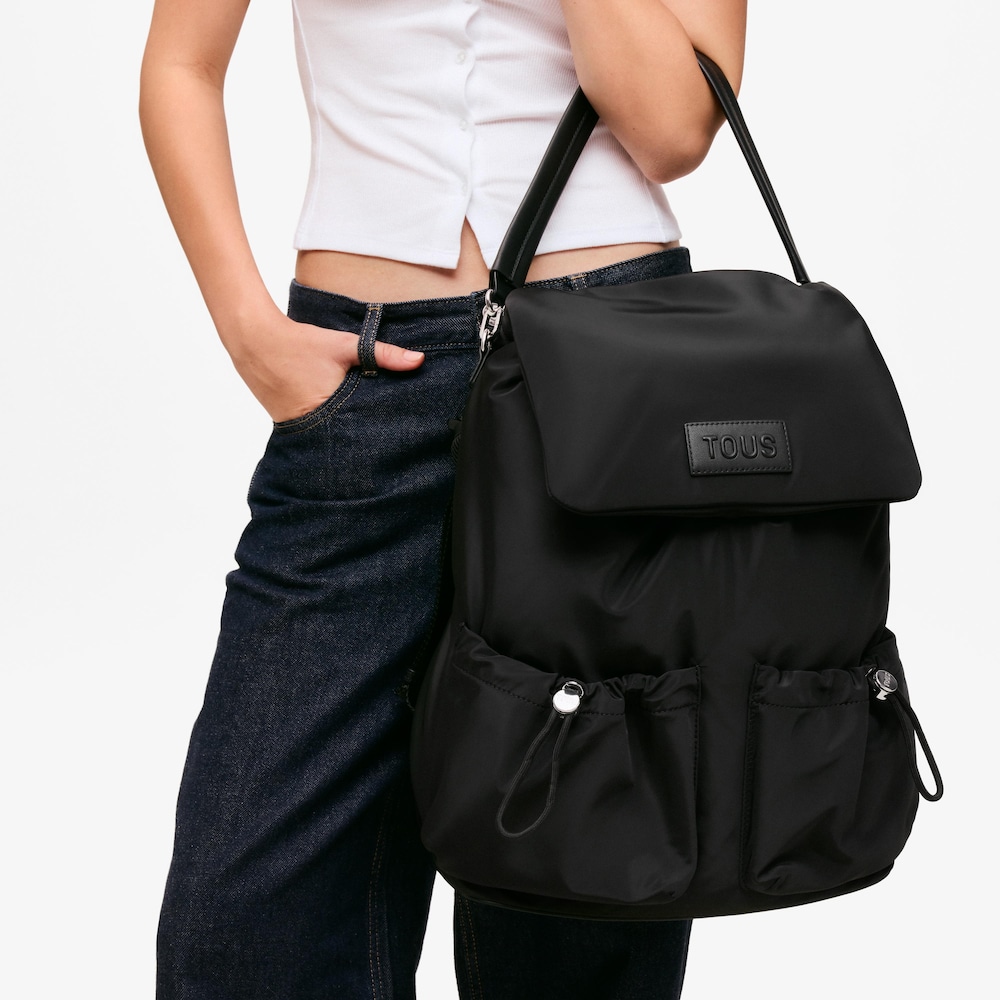 Black Backpack TOUS Wonder Pulls
