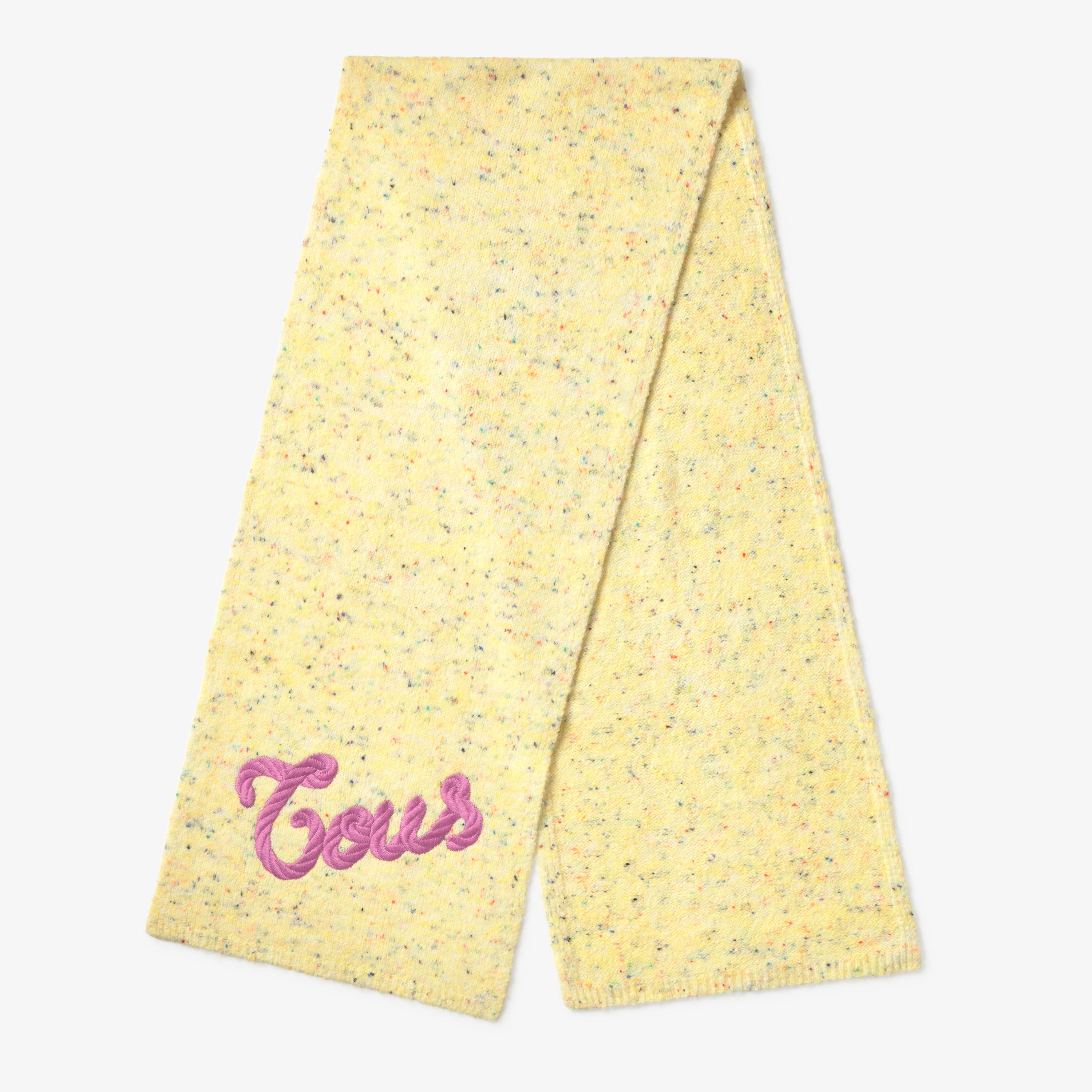 Yellow knit Scarf TOUS Monogran