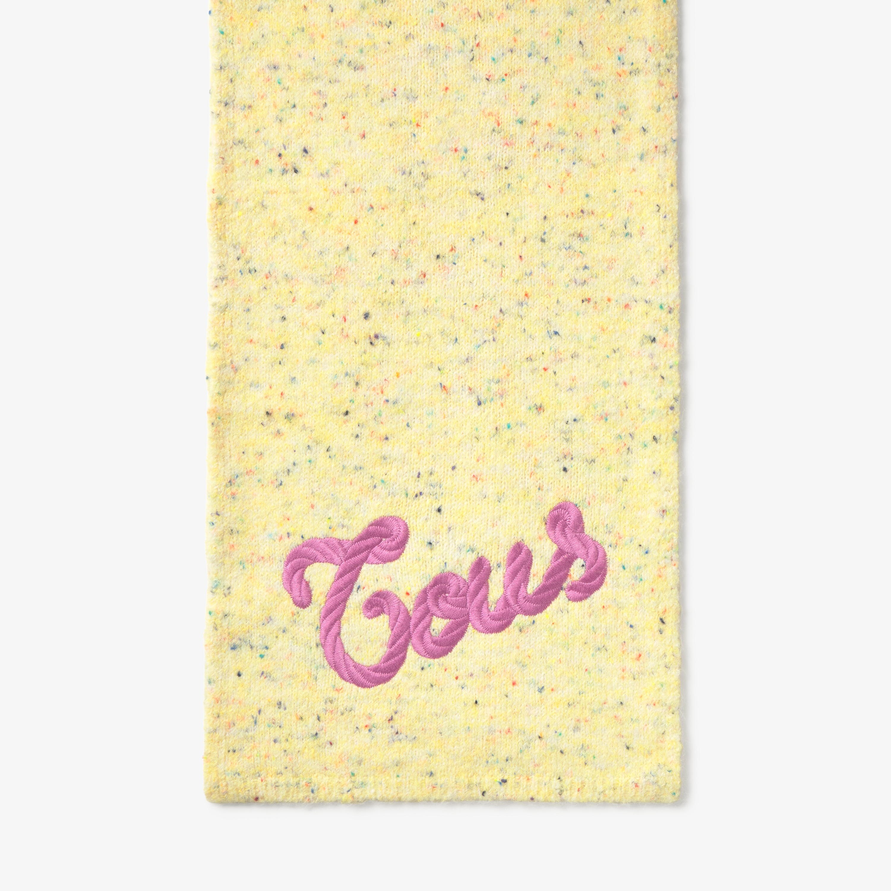 Yellow knit Scarf TOUS Monogran