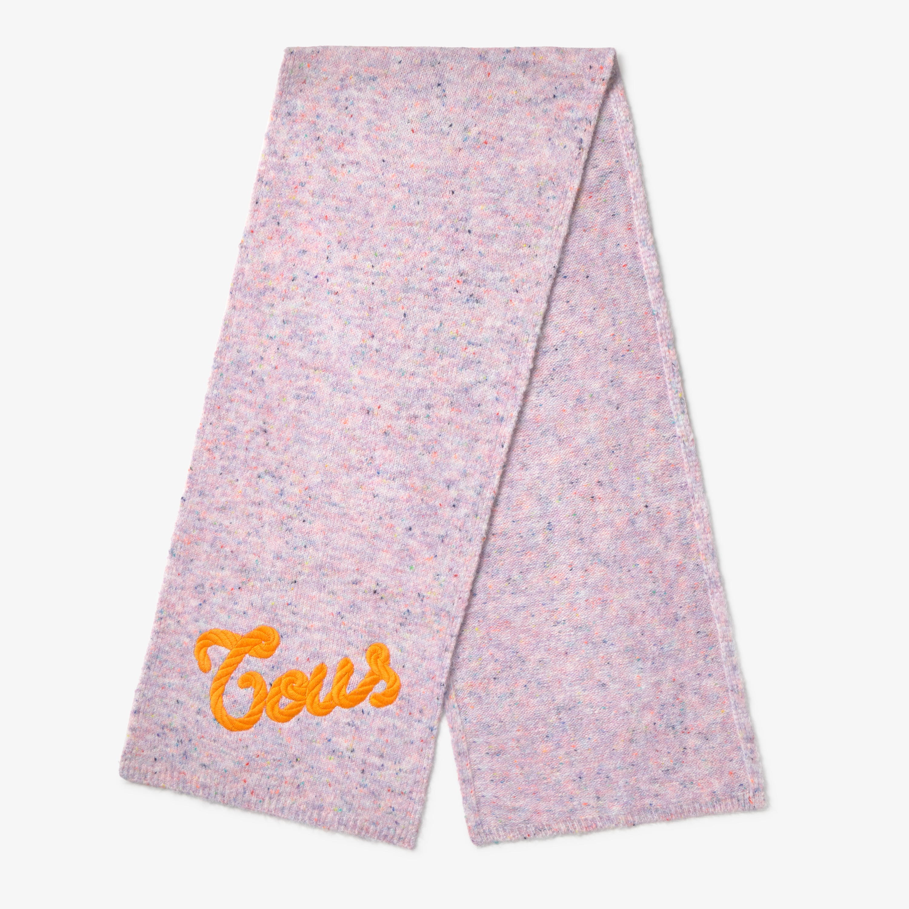 Mauve knit Scarf TOUS Monogran