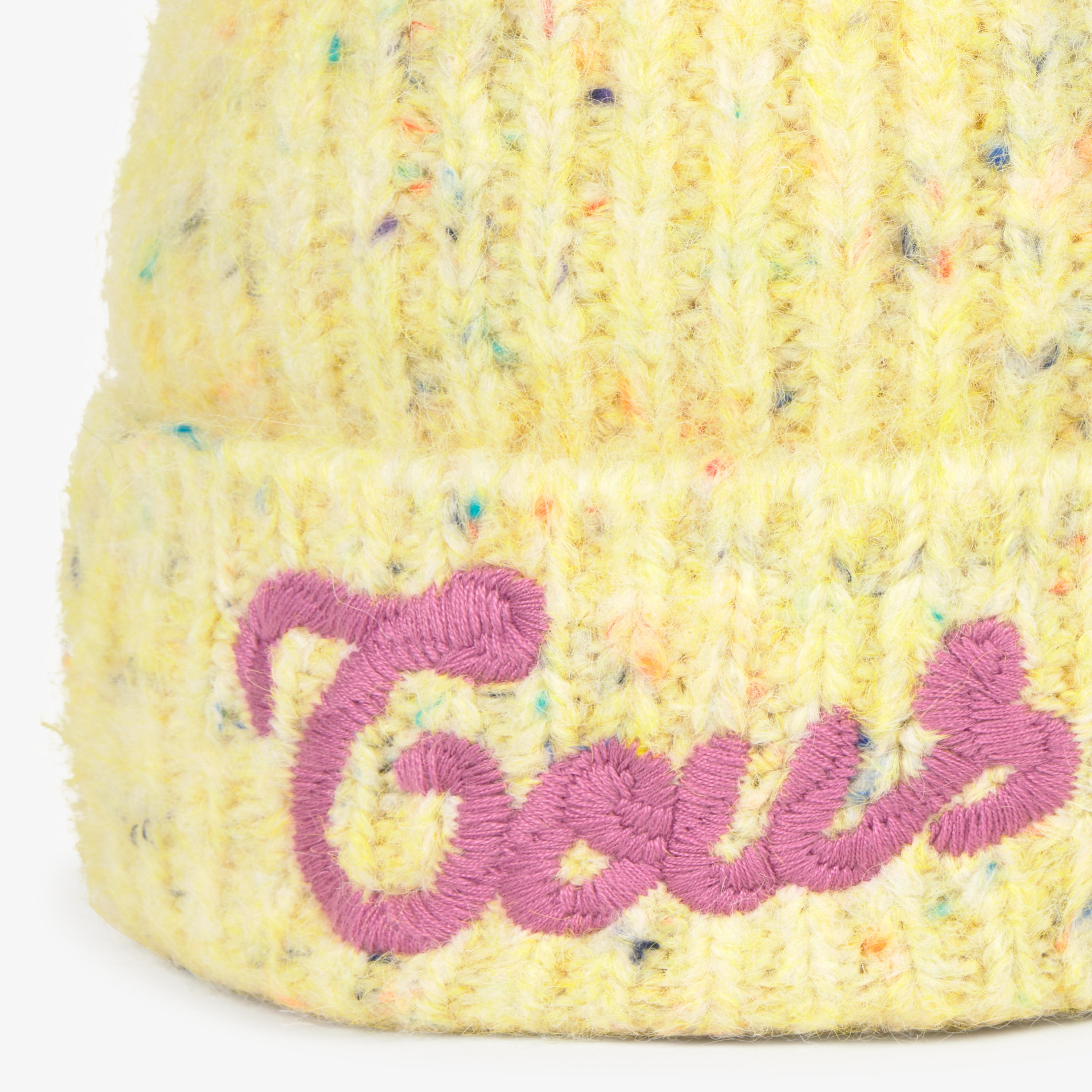 Yellow knit Beanie TOUS Monogran